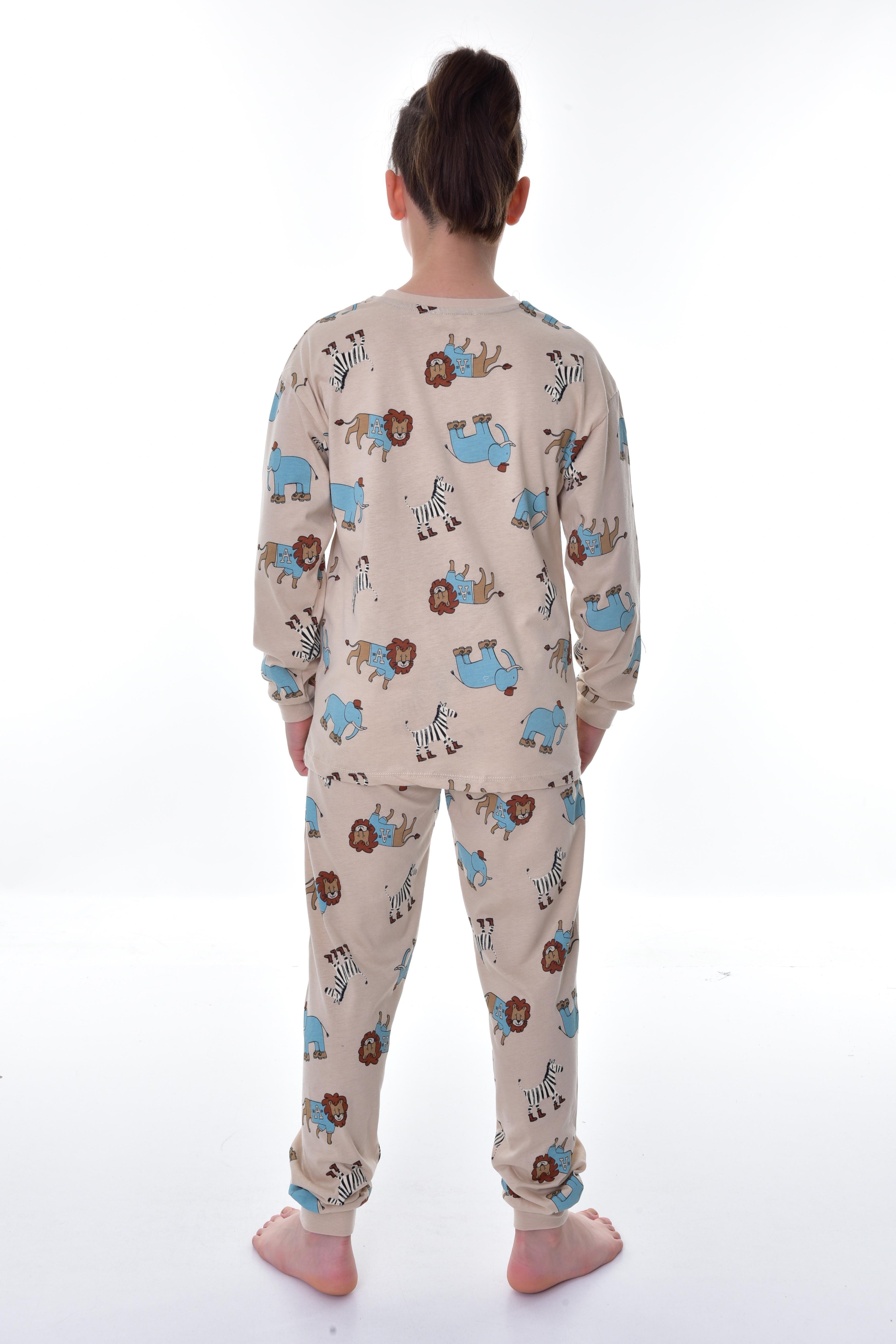MinyKids Hayvan Desenli Çocuk Pijama Takımı