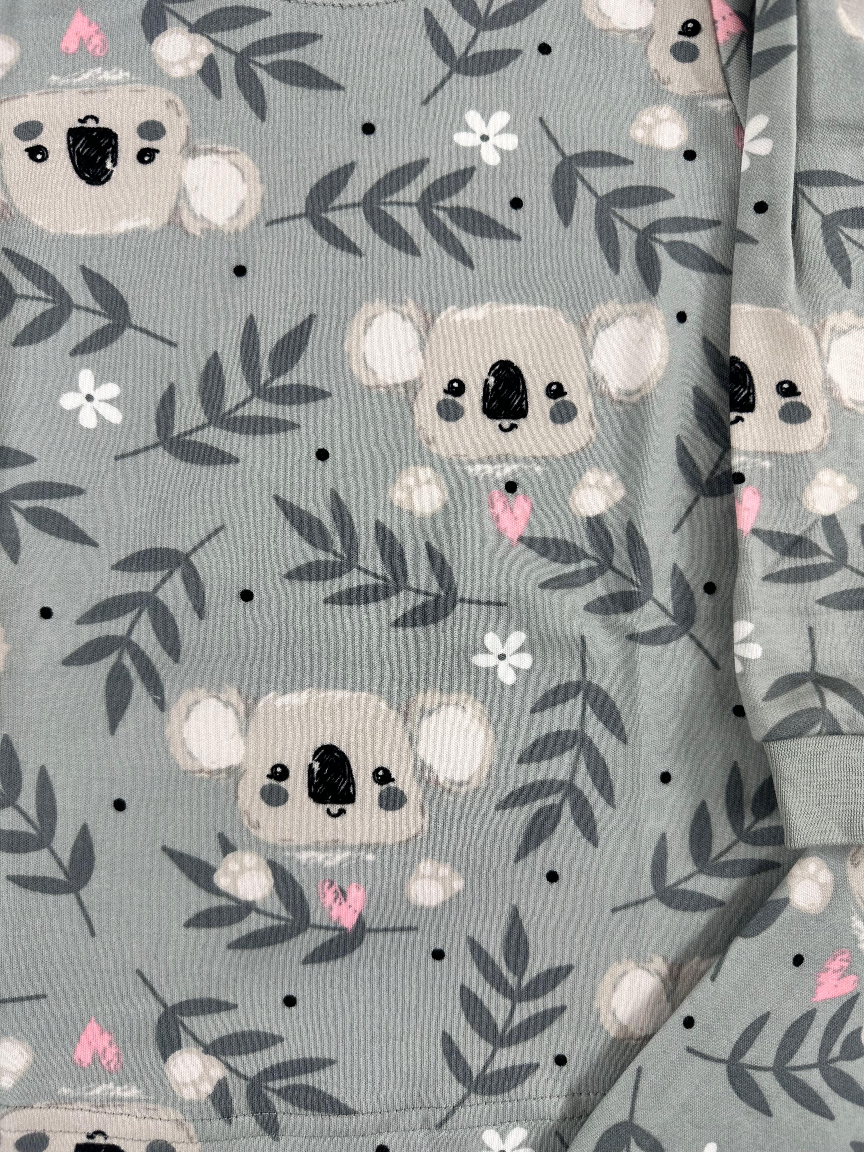 MinyKids Koala Desen Füme Kız Çocuk Pijama Takım