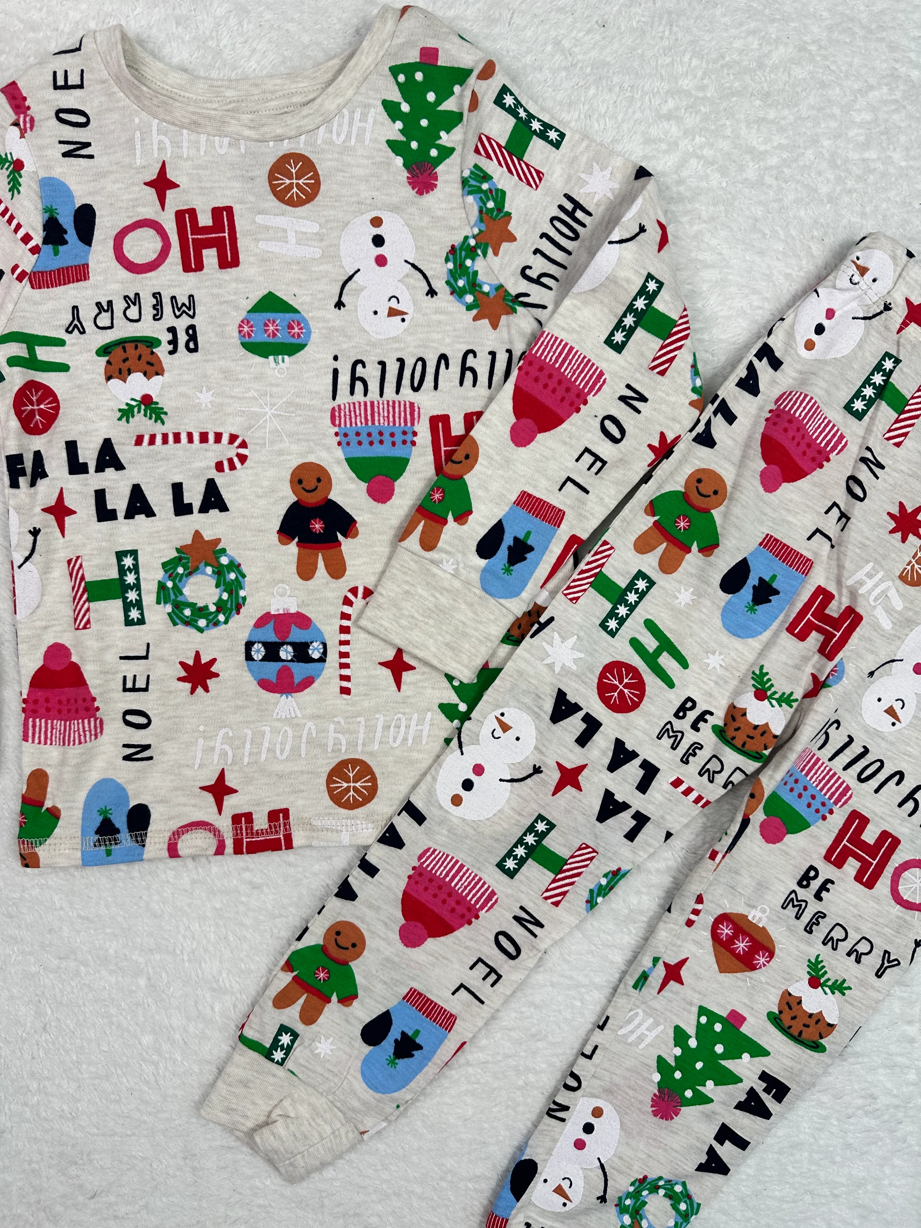 Orj. PBK Yılbaşı Desen Unisex Pijama Takım