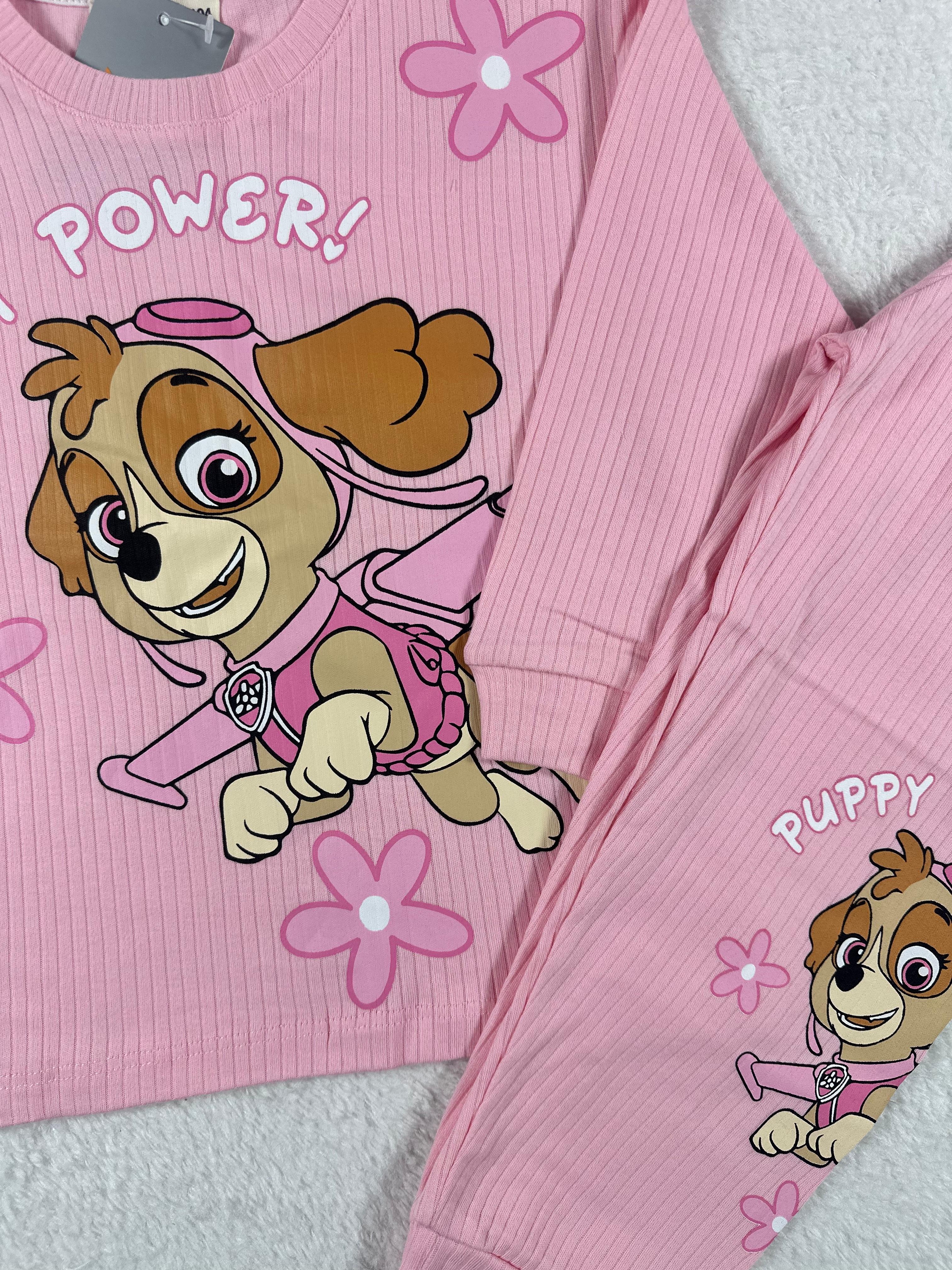 MinyKids Paw Patrol Pembe Kız Çocuk Pijama Takım