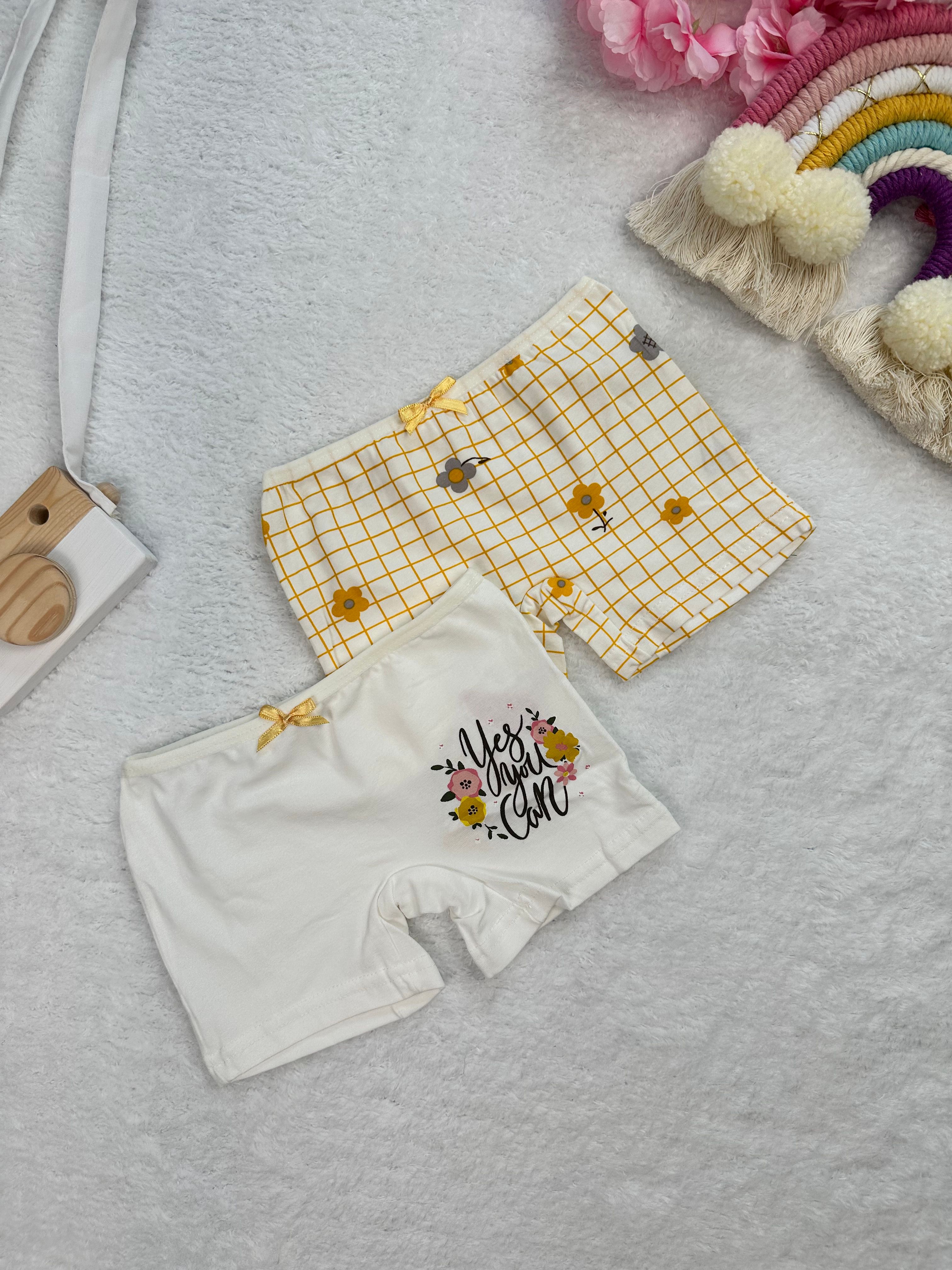 MinyKids Çiçek Desenli 2'li Boxer Set