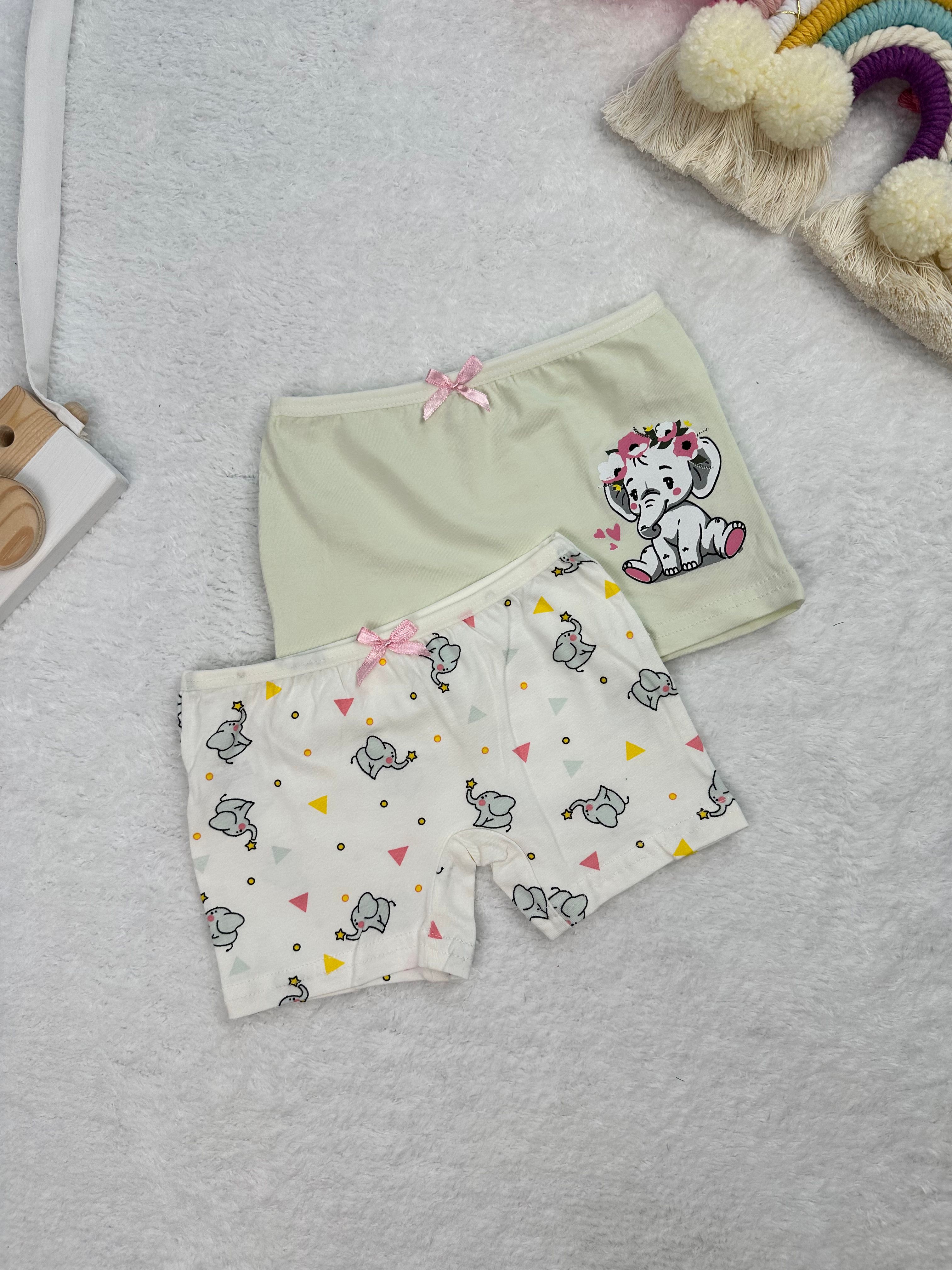 MinyKids Sevimli Fil Desenli 2'li Boxer Set