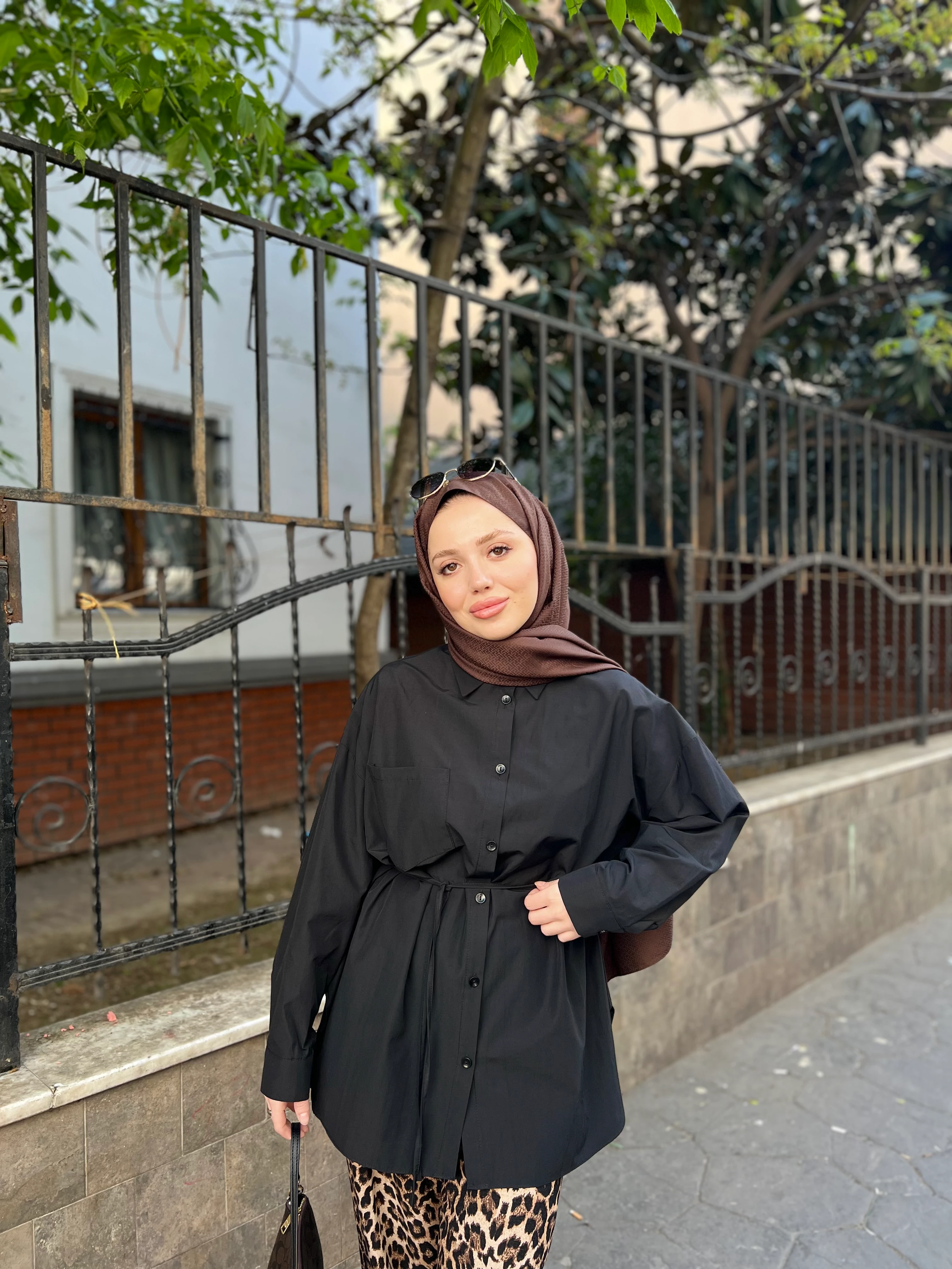 CEP DETAY GÖMLEK / SİYAH