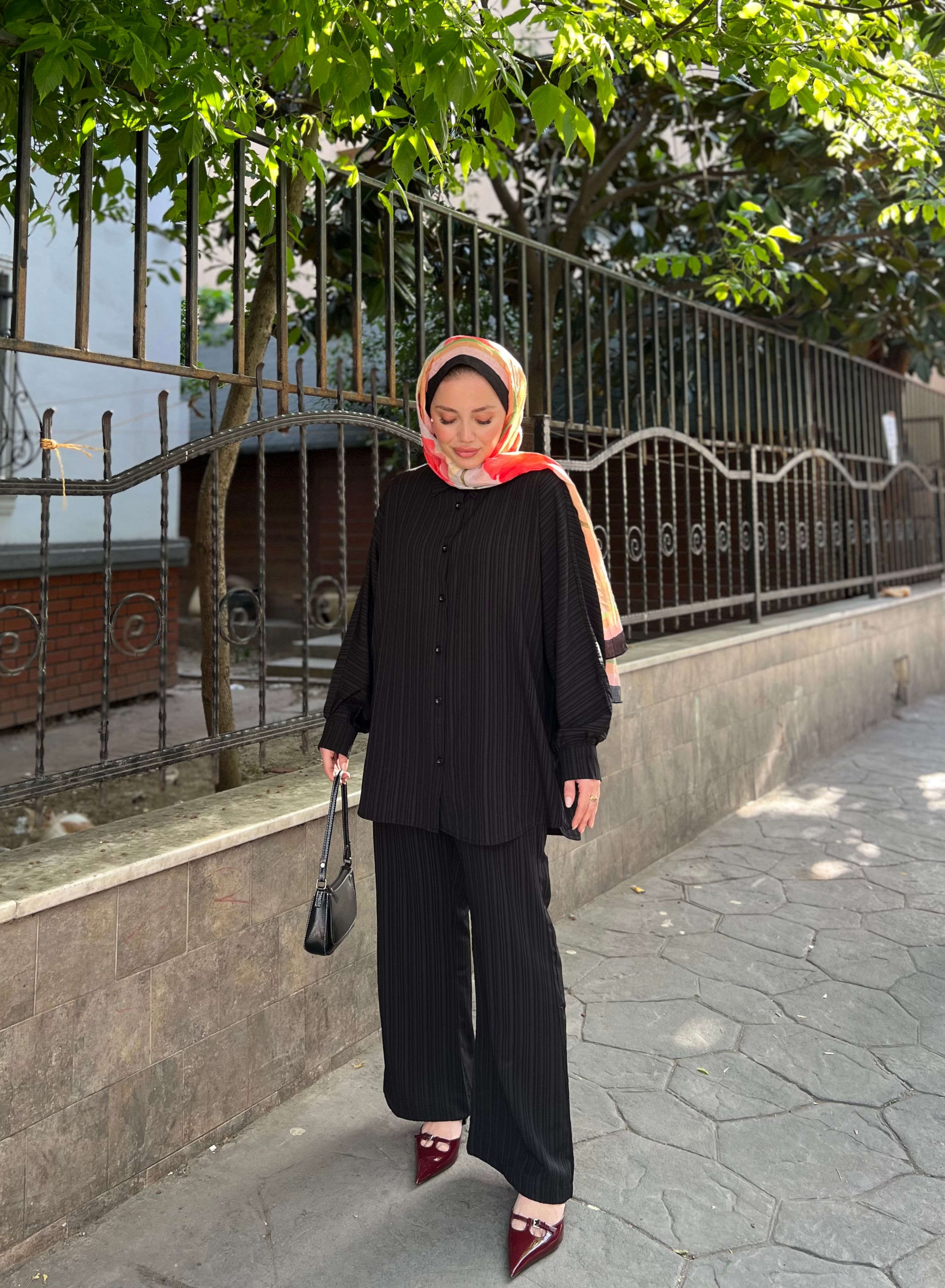 İP DETAY TAKIM / SİYAH