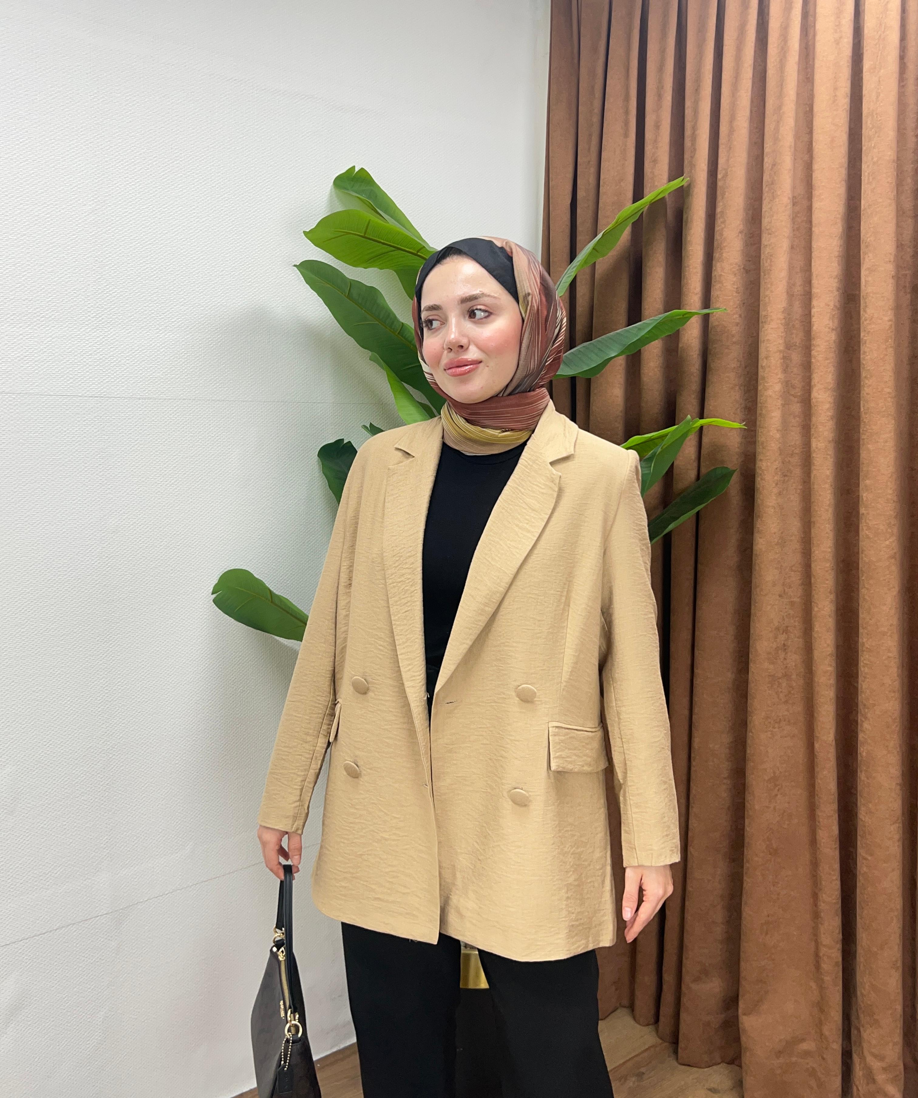 KETEN KARIŞIMLI CEKET / TABA