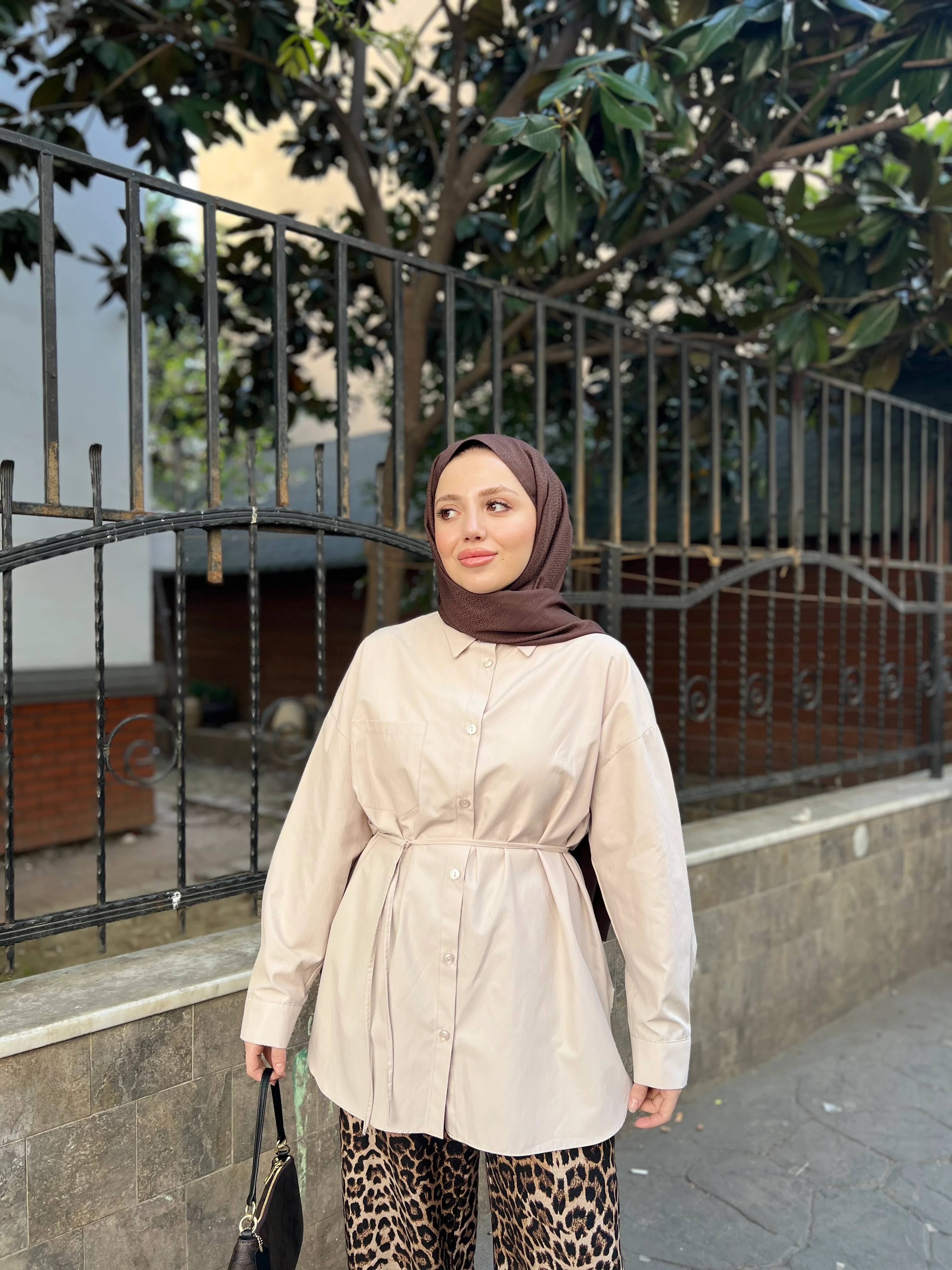 CEP DETAY GÖMLEK / BEJ