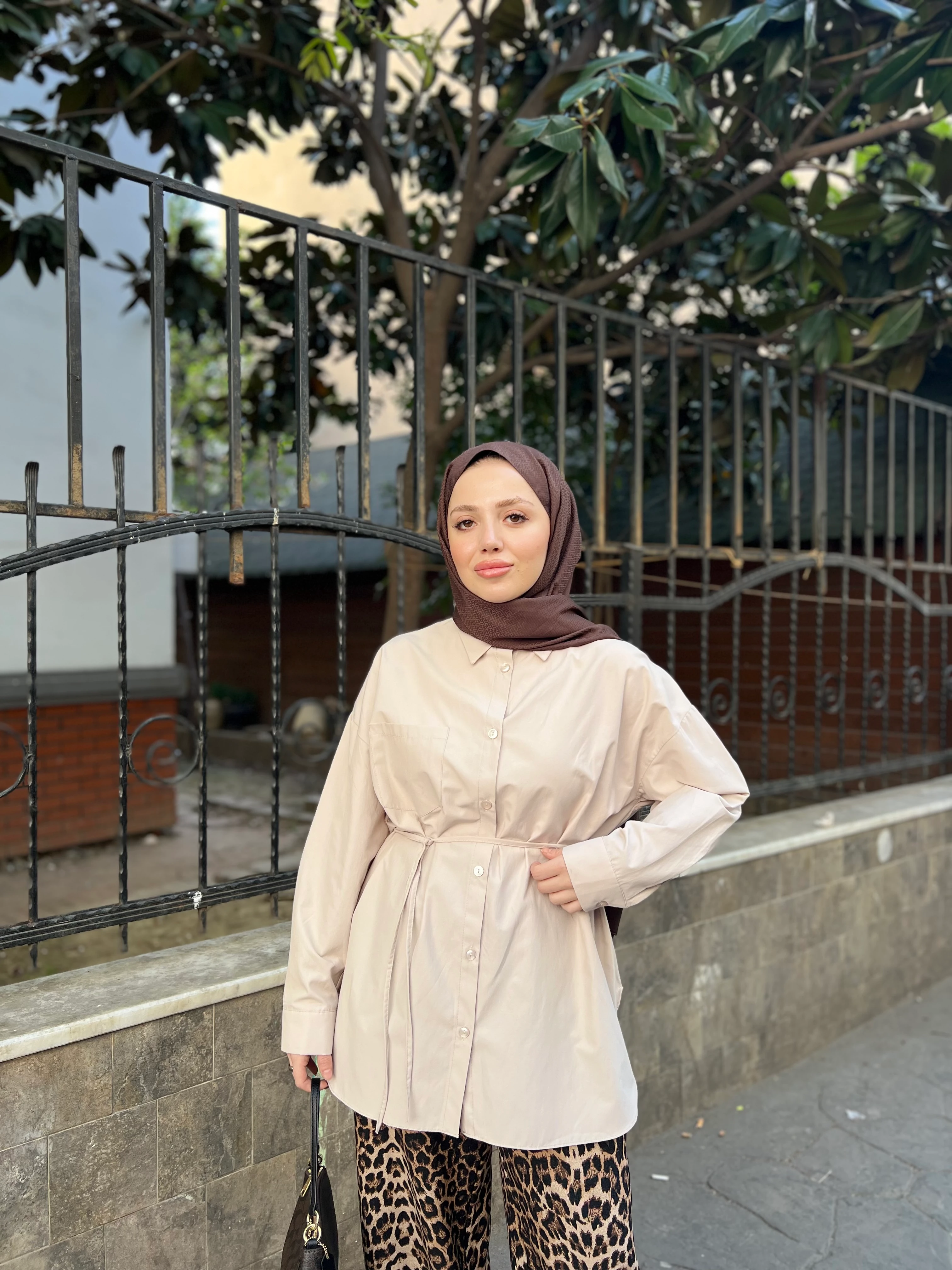 CEP DETAY GÖMLEK / BEJ