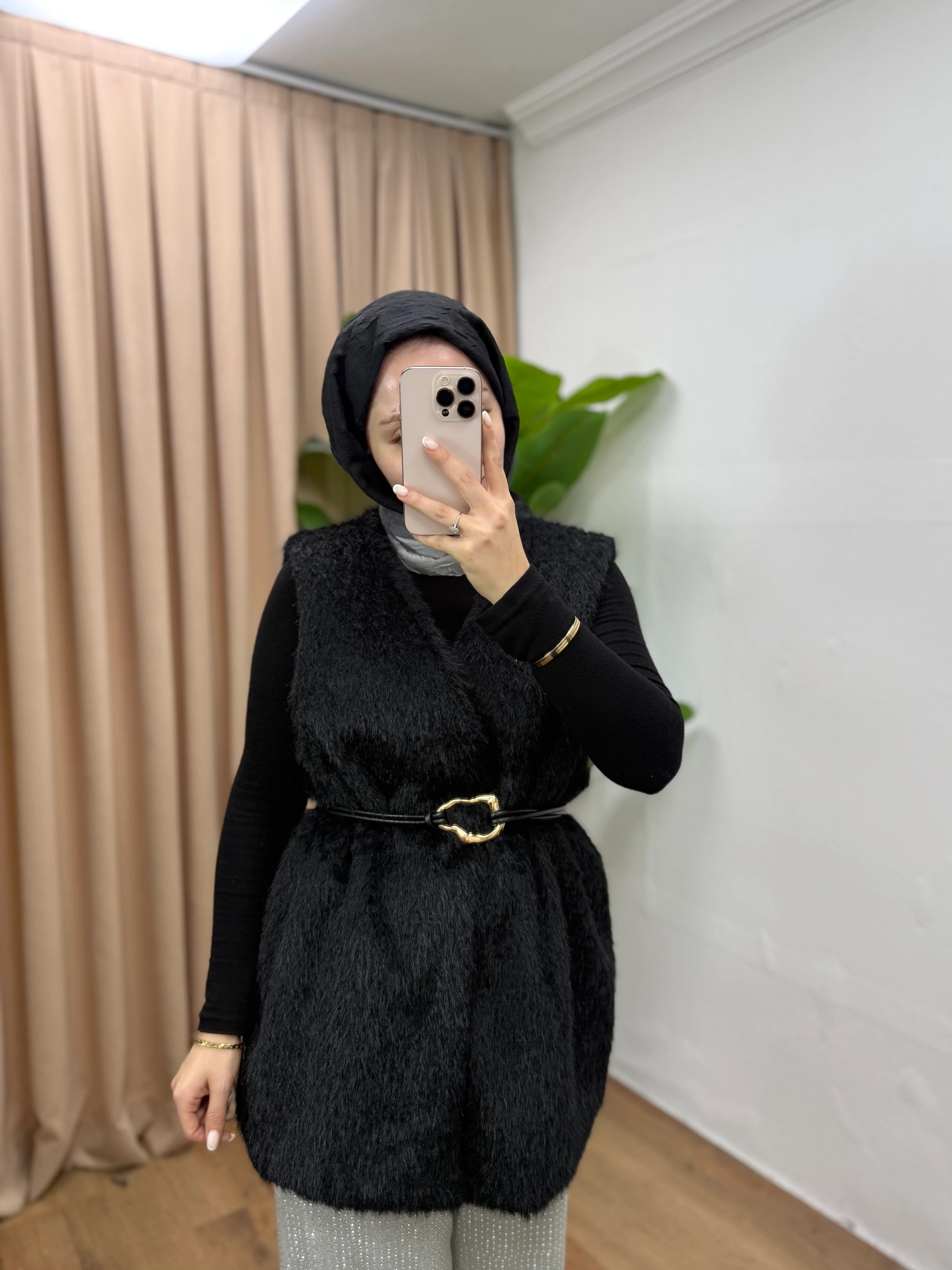 KÜRK YELEK / SİYAH