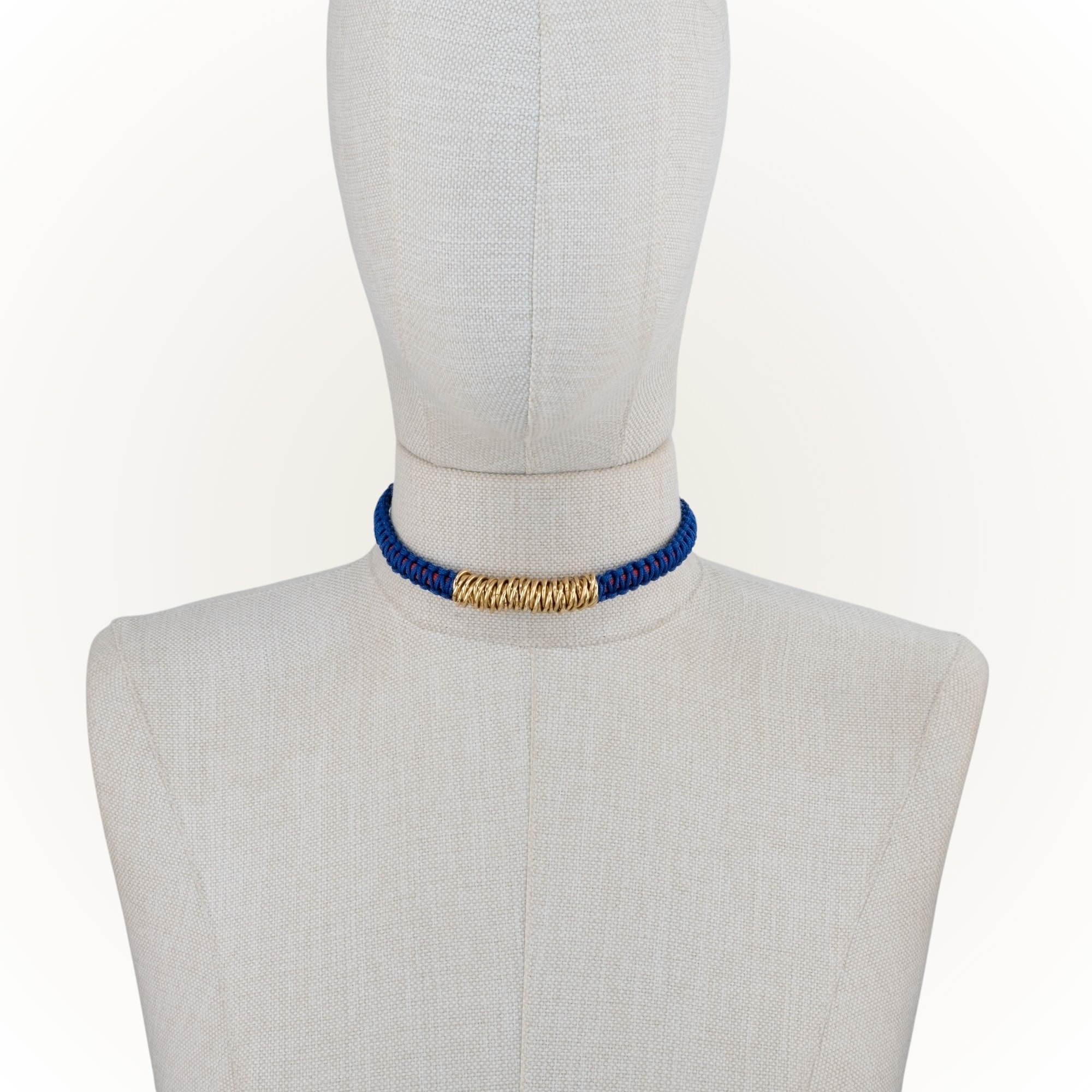 Makrome - Örgü Zırh Choker Kolye