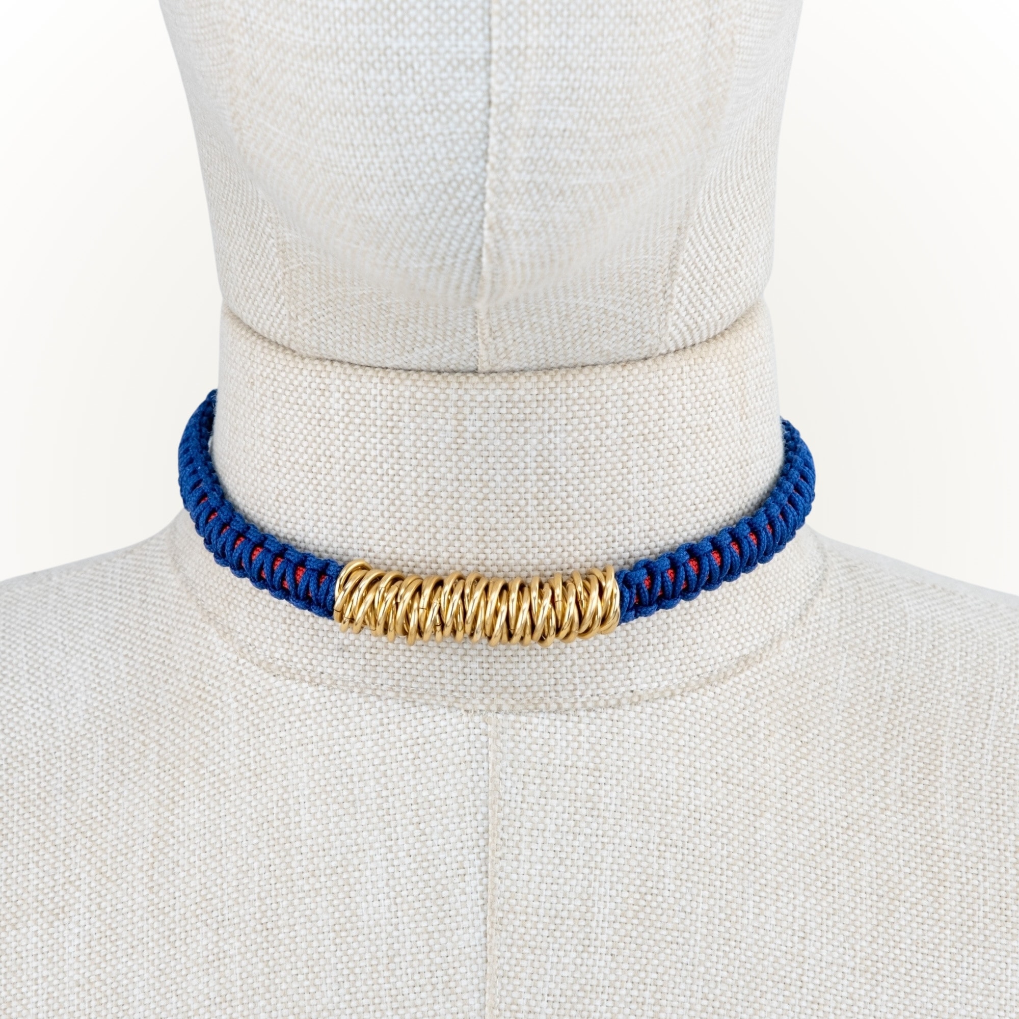 Makrome - Örgü Zırh Choker Kolye