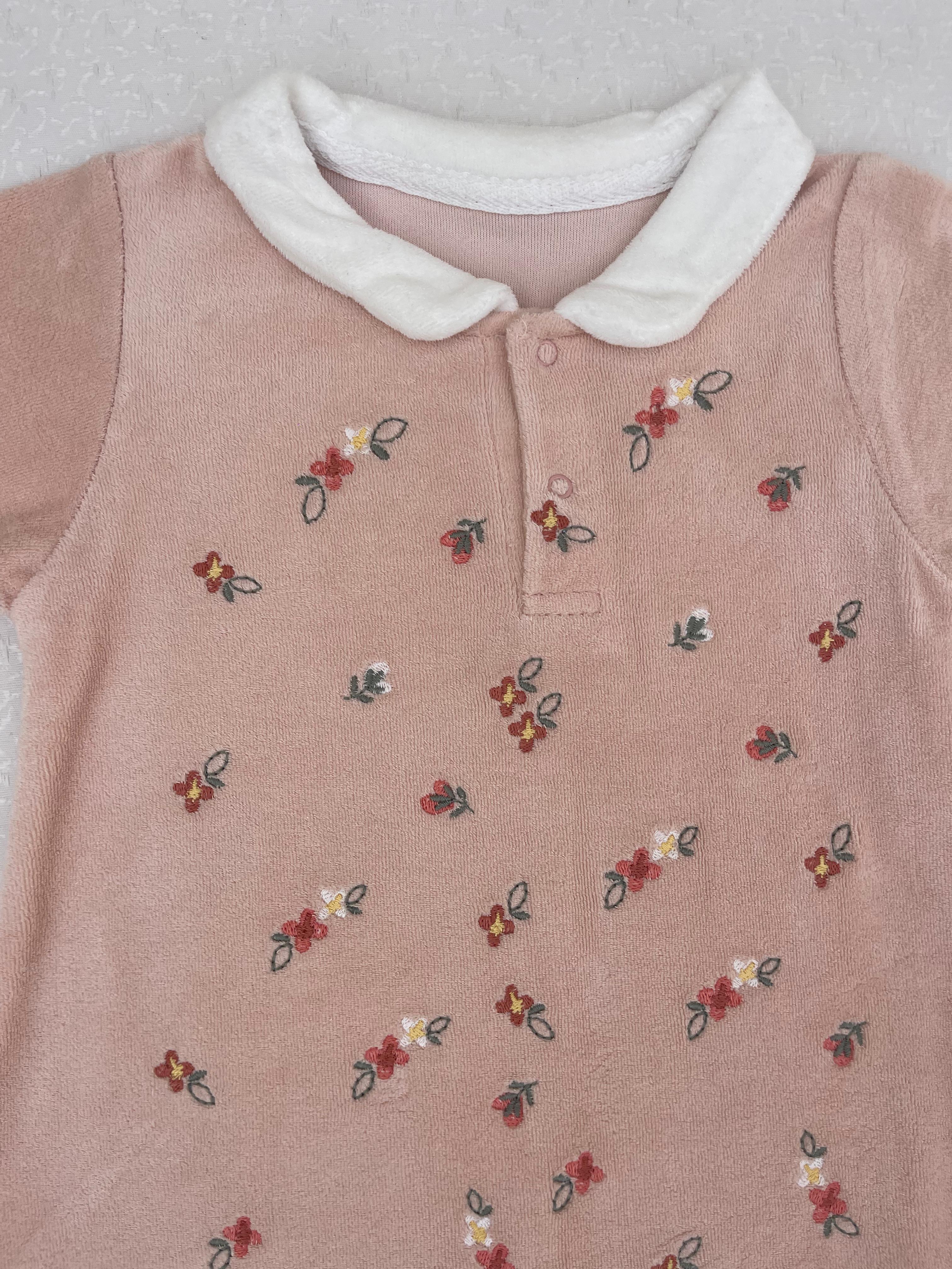 ROBE Velour Douceur fleuri