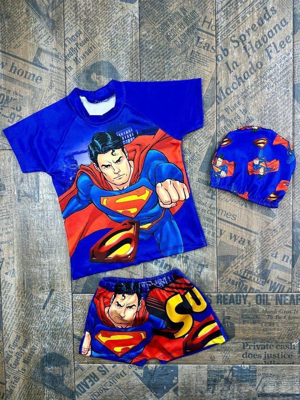 Maillot 3Pieces SuperMan Swimwear