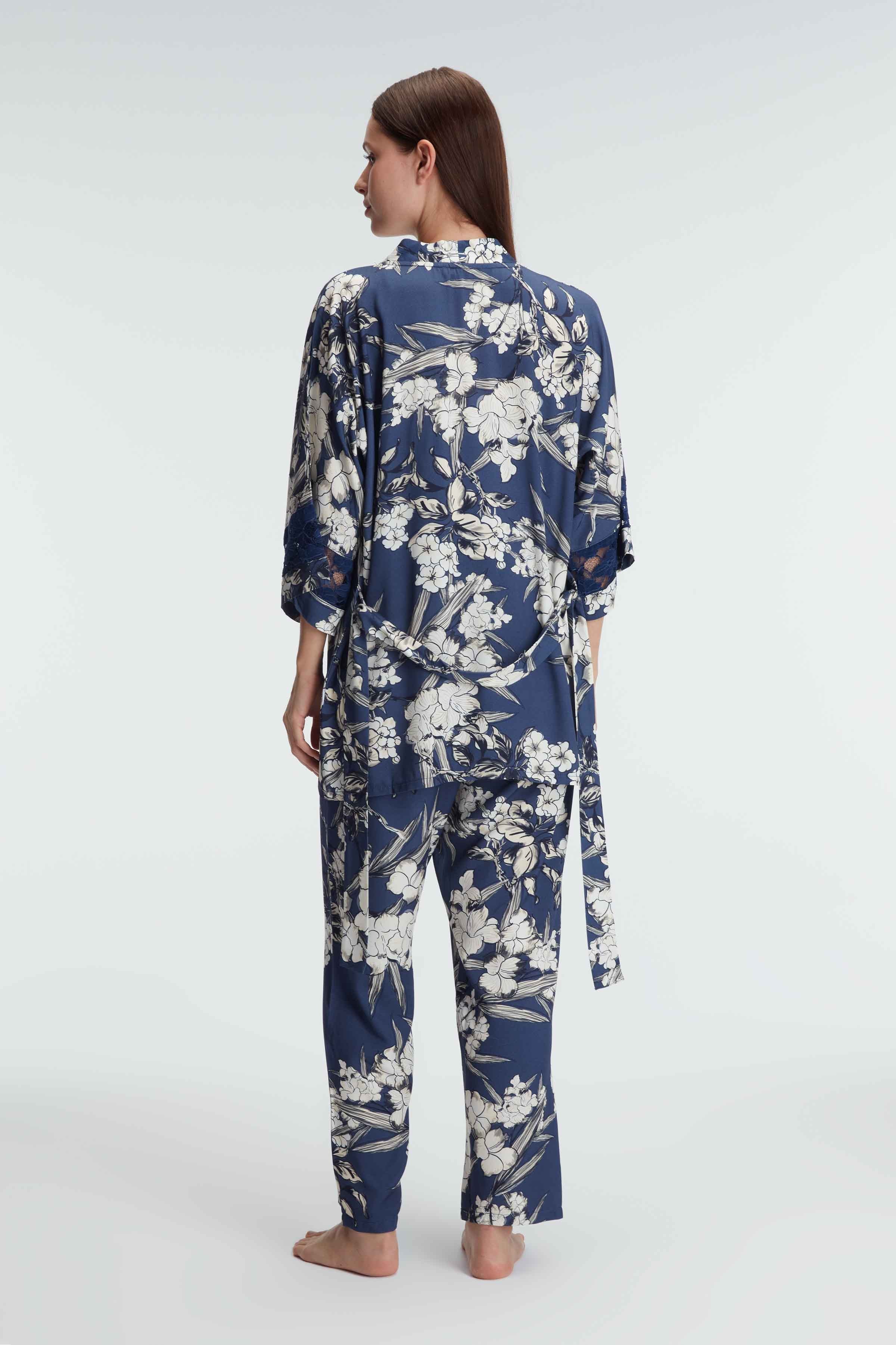 Ensemble pyjama 3 piéces avec dessins, col en V