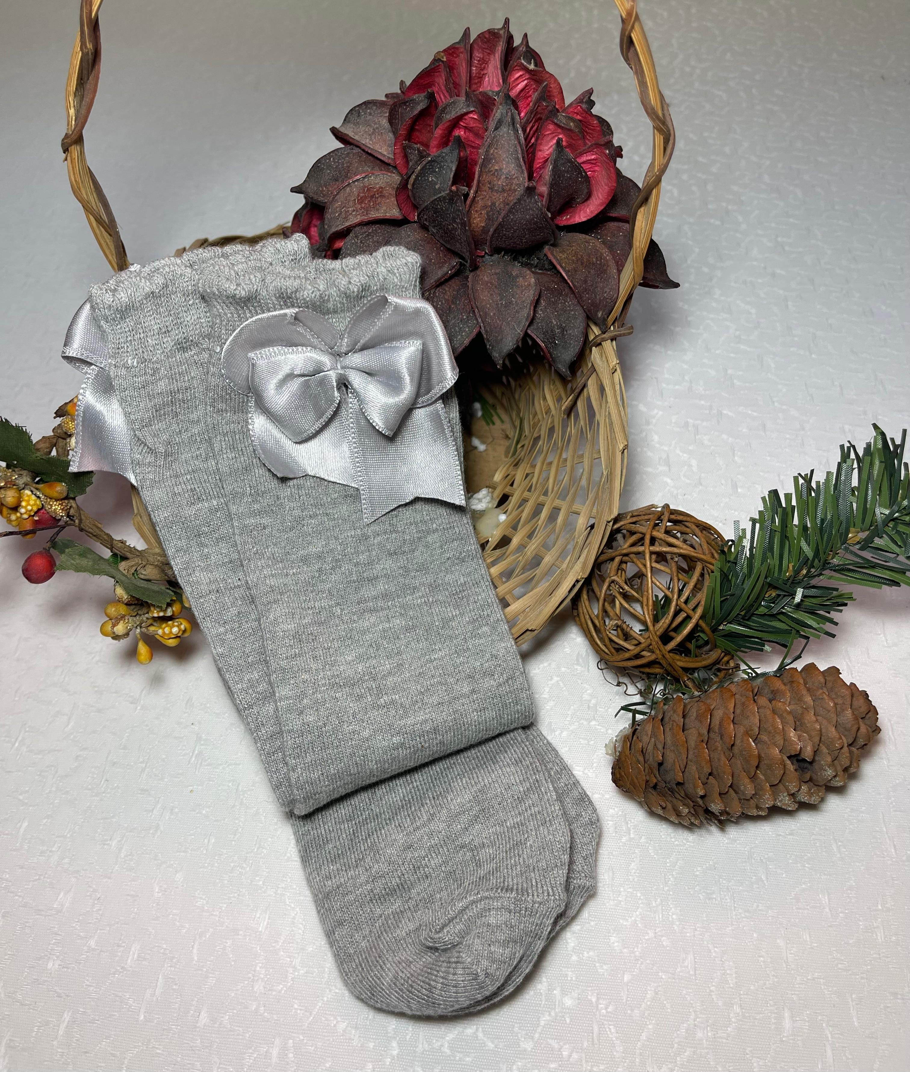 Lot de 2 Paires chaussettes COCOLE avec ruban 