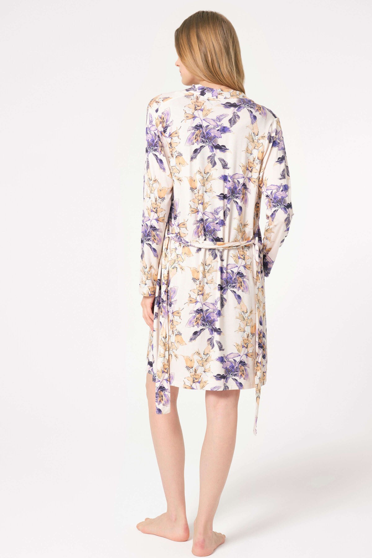 Chemise de Nuit à Motifs Floraux