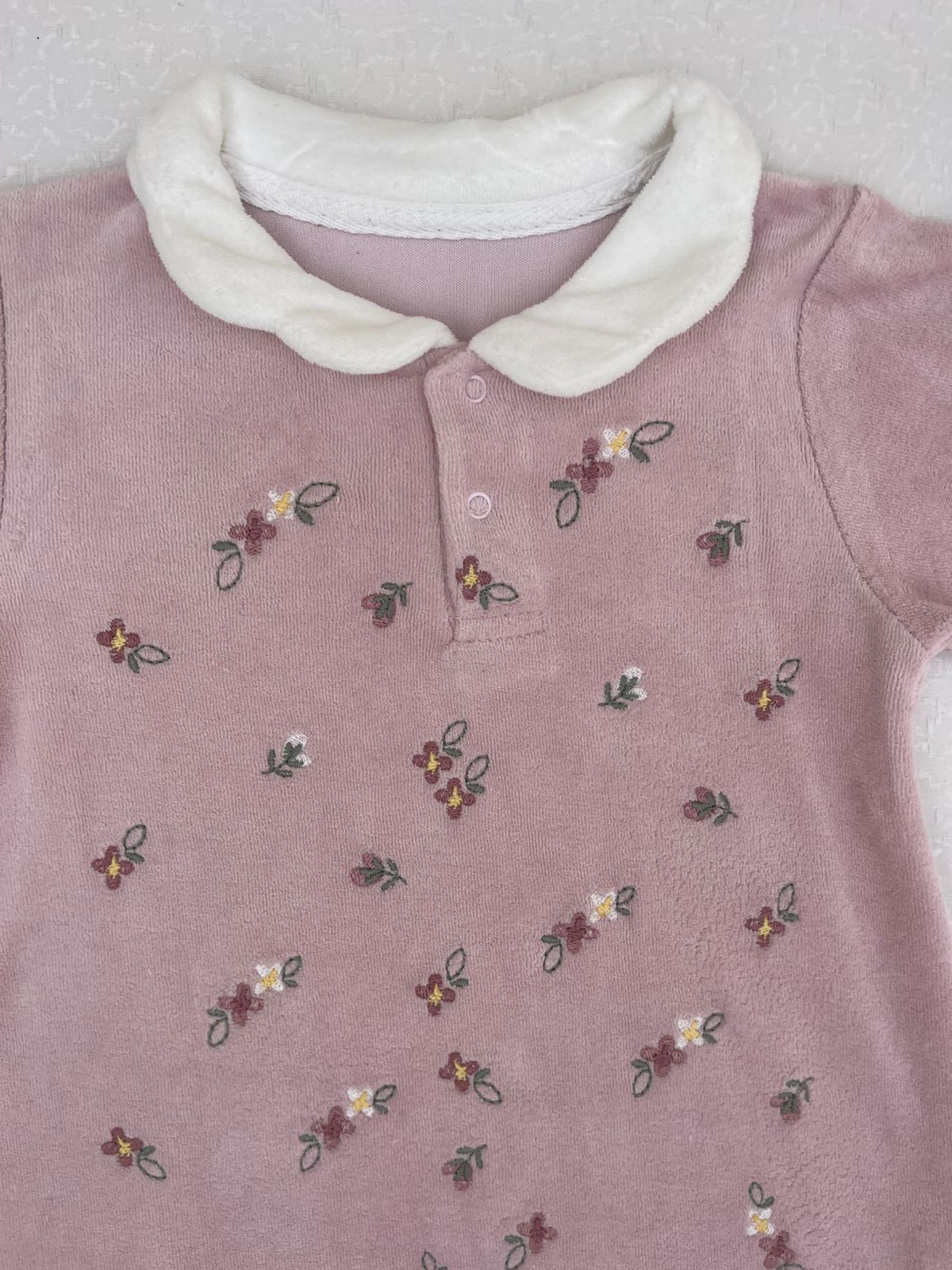 ROBE Velour Douceur fleuri