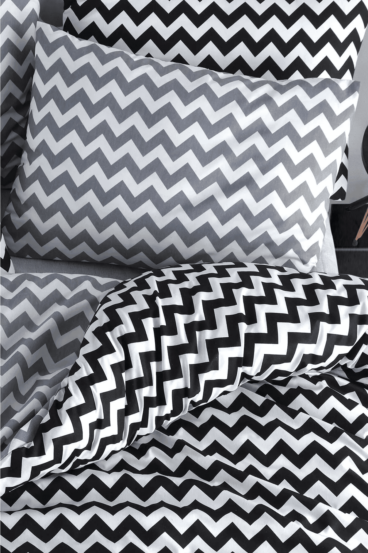 Parure de Lit Double Polycoton OLYMPUS  Housse - Drap - 4 Taies d'oreiller