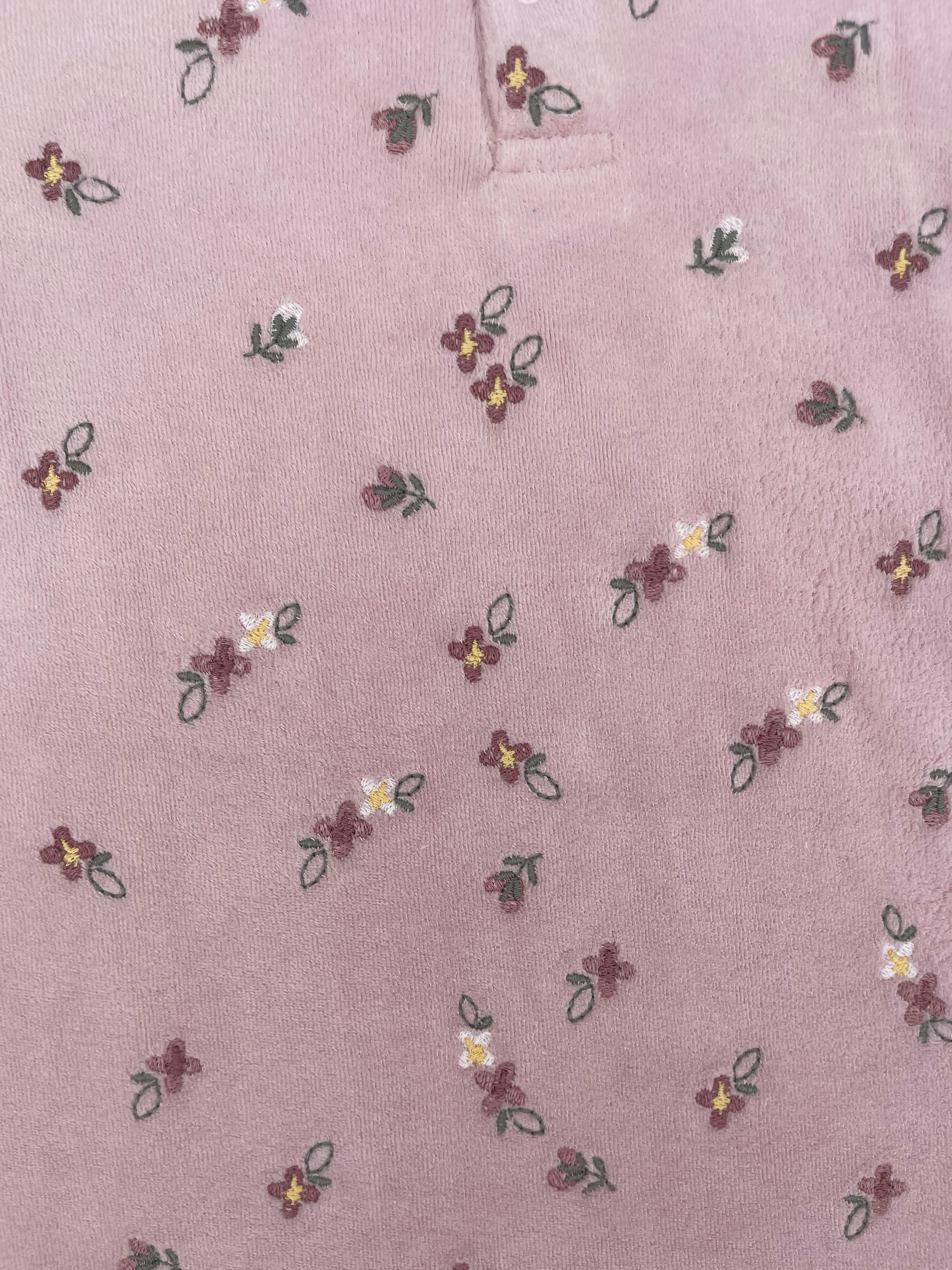 ROBE Velour Douceur fleuri