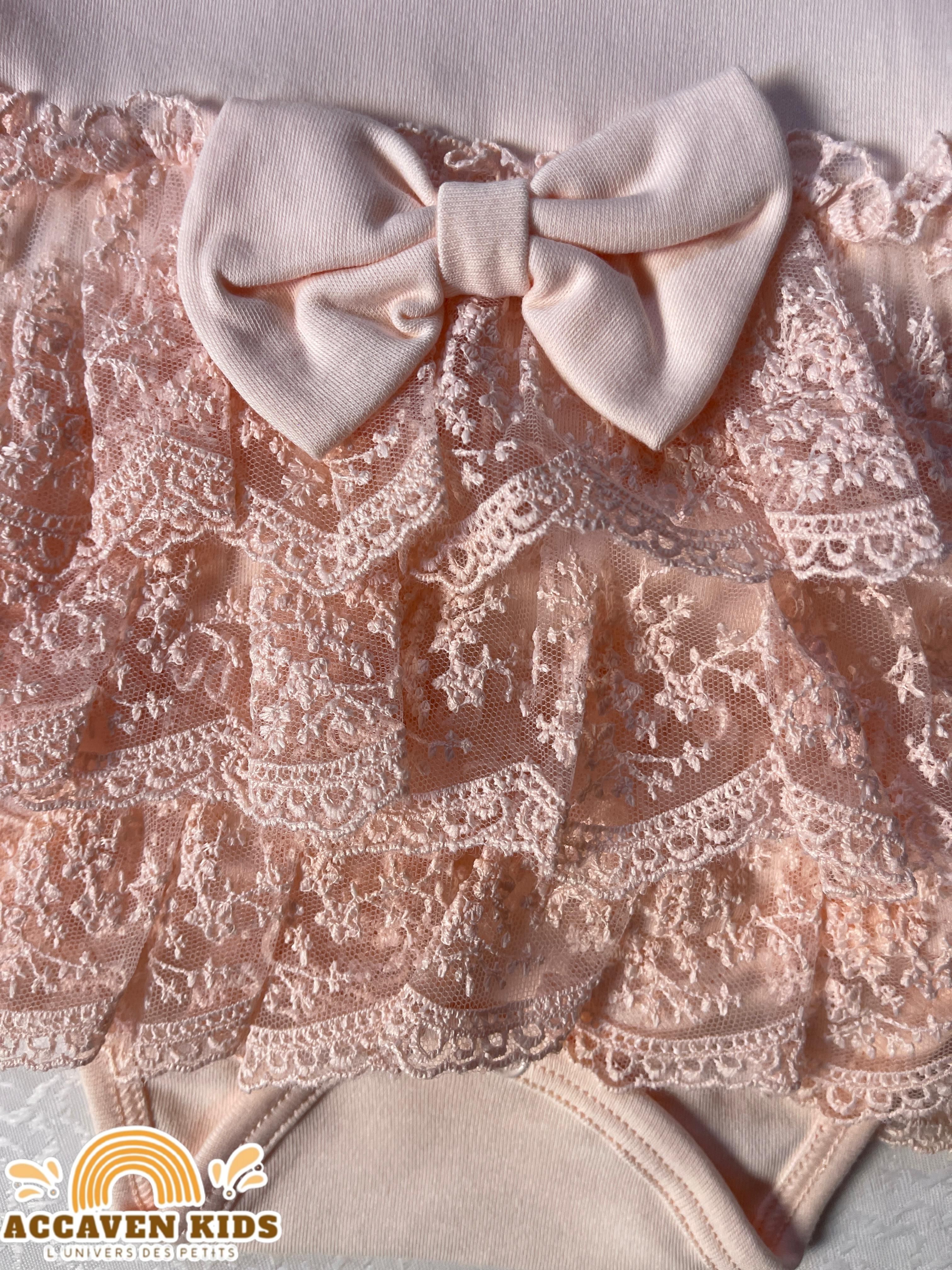 BARBOTEUSE EN DENTELLE 2PIECES DENTELLE