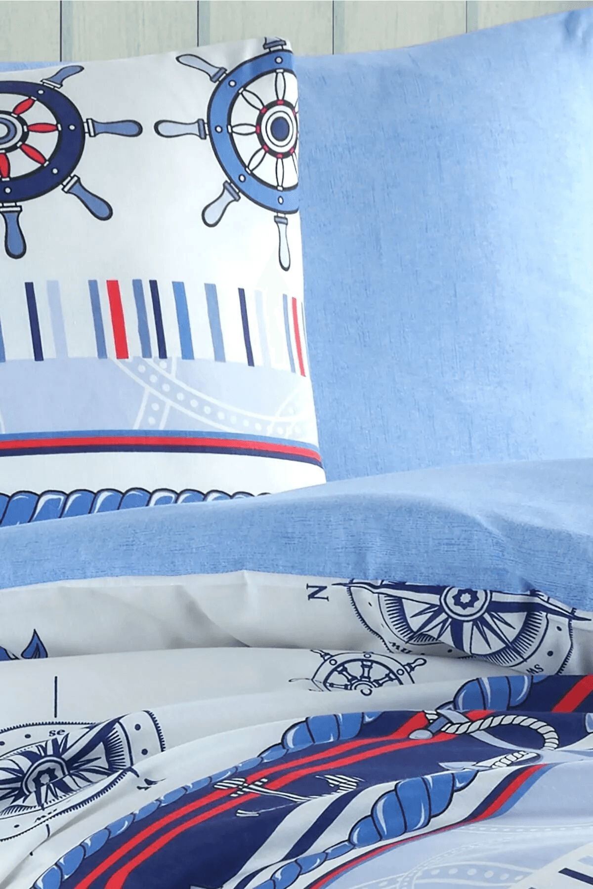 Parure de Lit simple Polycoton PETIT MARIN