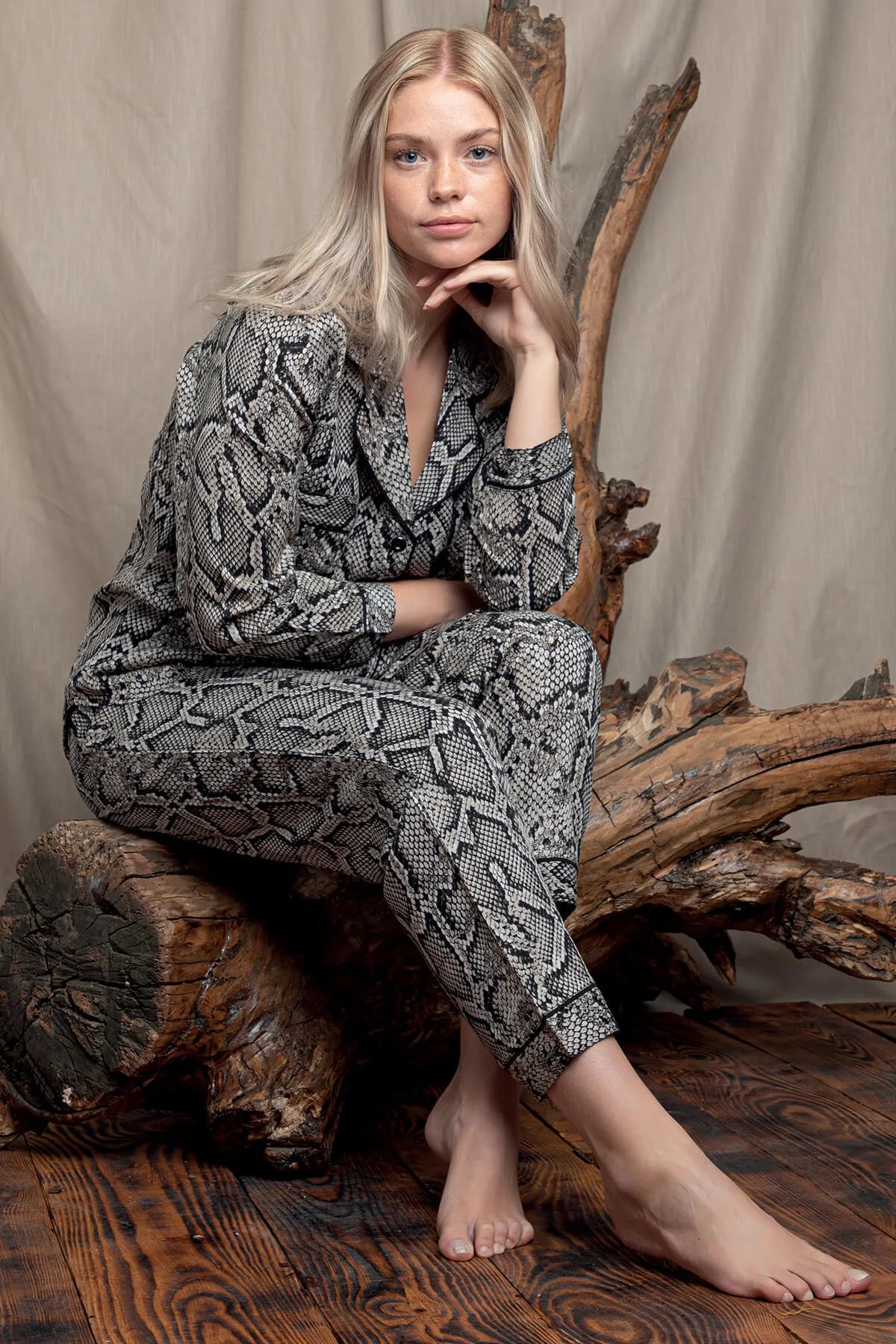 Ensemble Pyjama Chemise avec Manche image