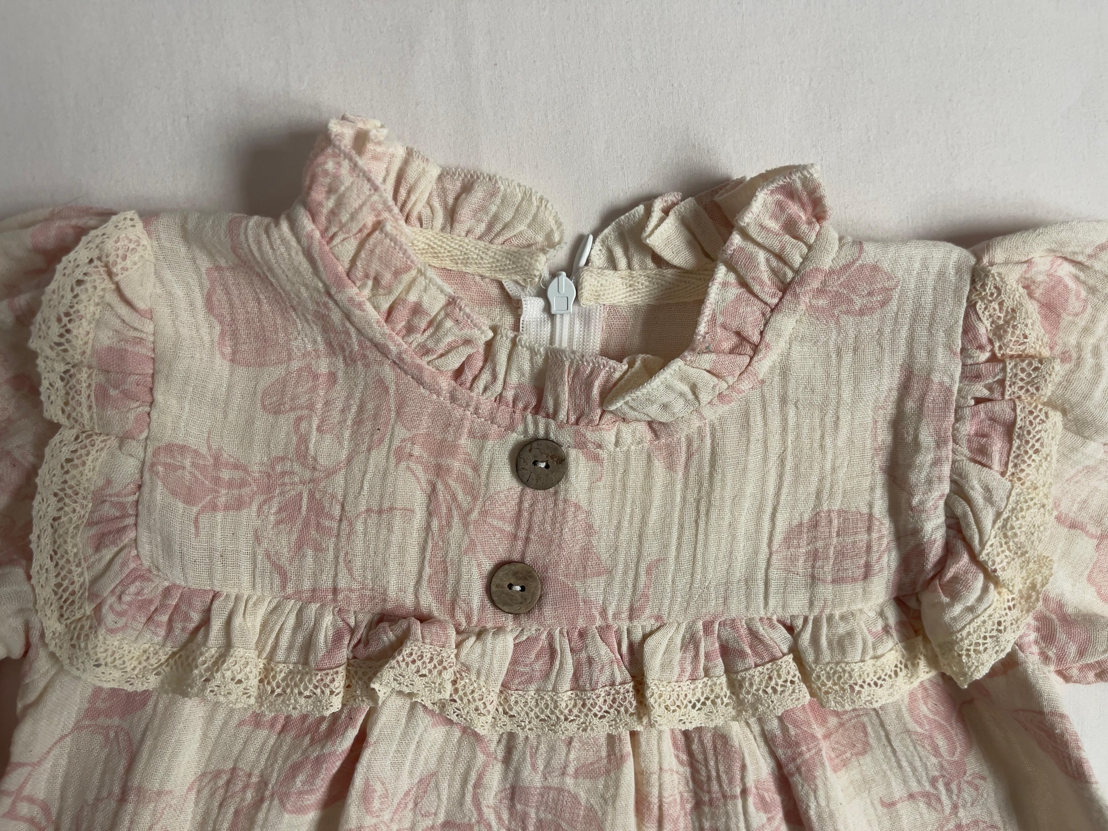 Robe En Mousseline PREMIUM Rosa Mimo