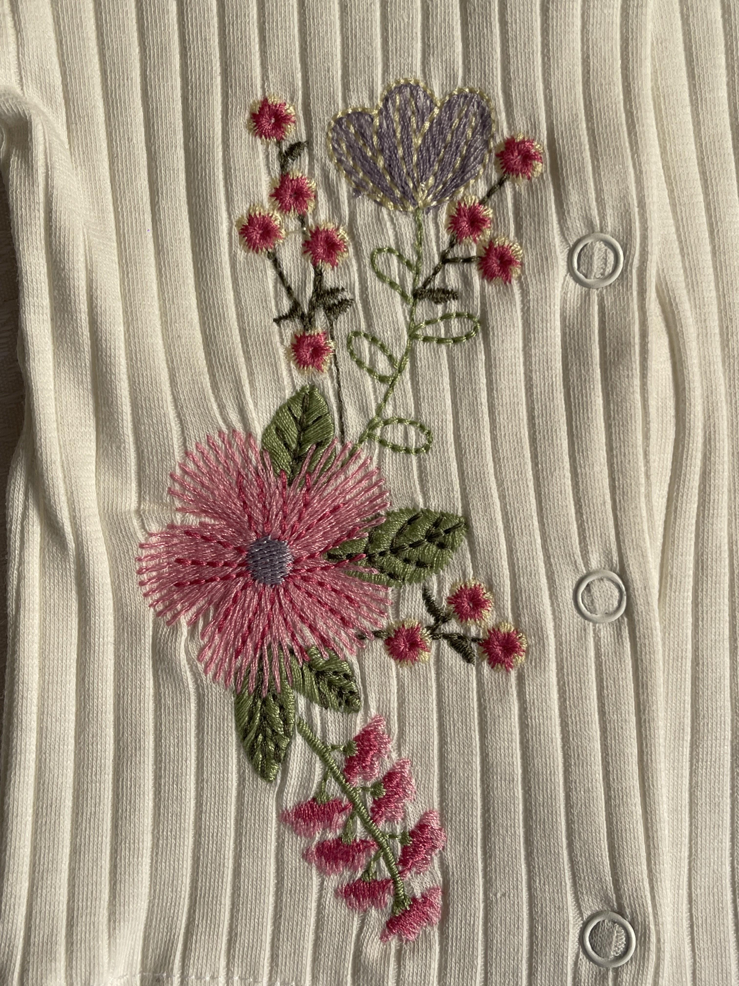 ENSEMBLE NAISSANCE fleuris 5 PIECES