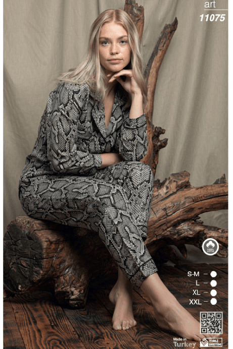 Ensemble Pyjama Chemise avec Manche