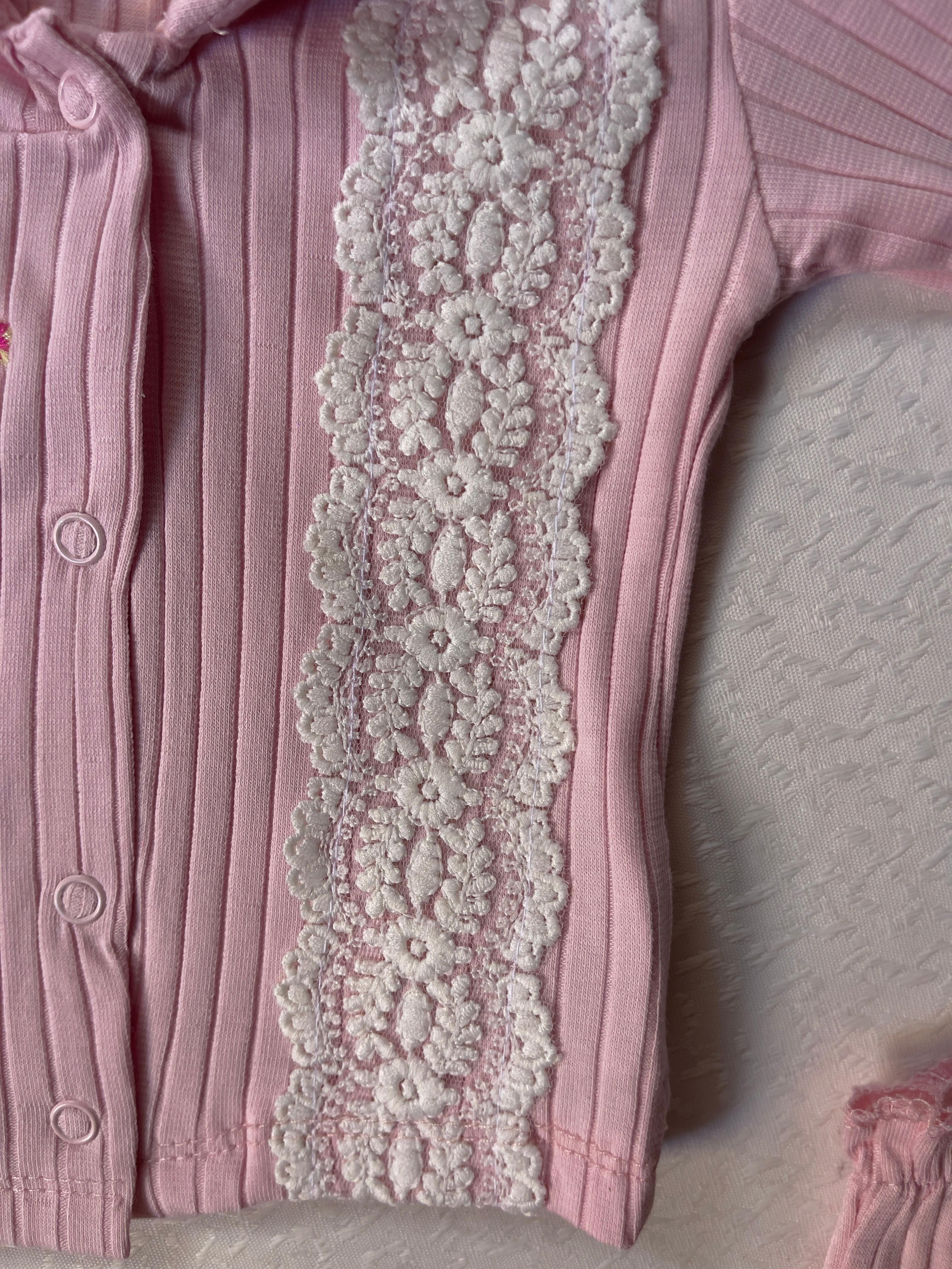ENSEMBLE NAISSANCE fleuris 5 PIECES
