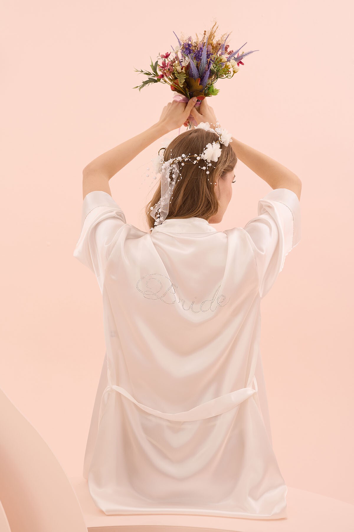 Best for Bride – Peignoir en satin Premium
