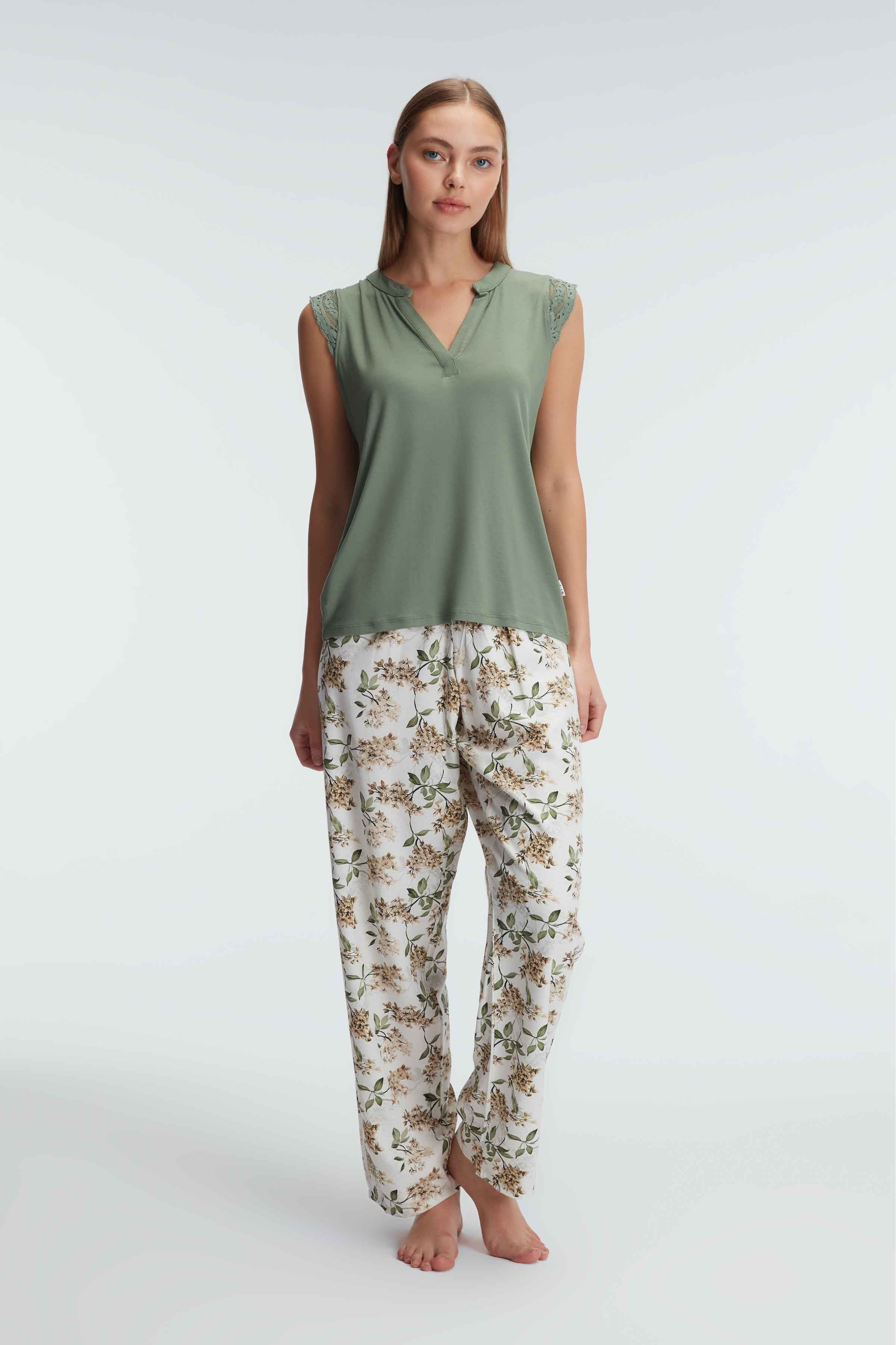 Ensemble pyjama, sans manches , col V image