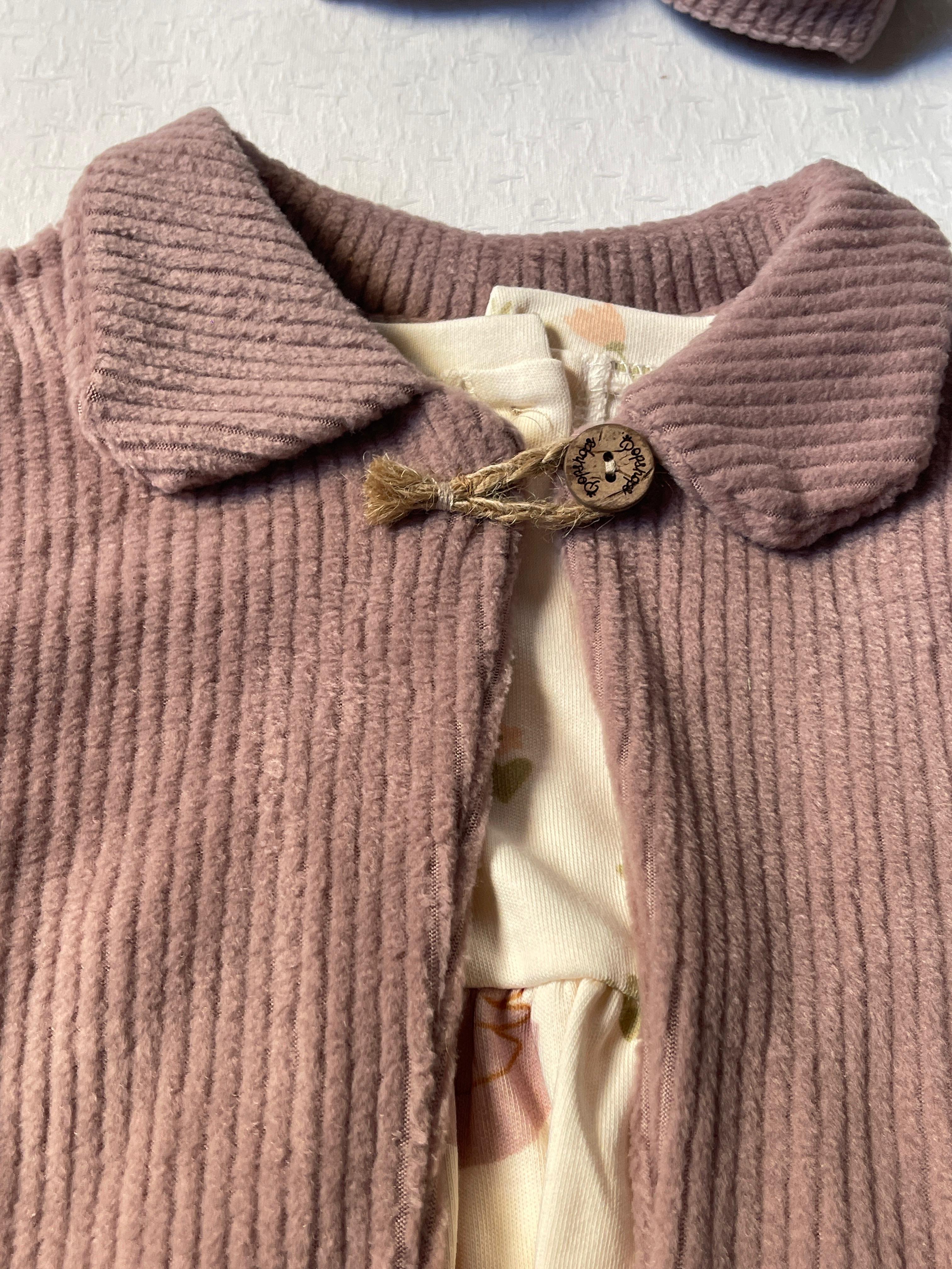ENSEMBLE VESTE Velour avec Bonnet