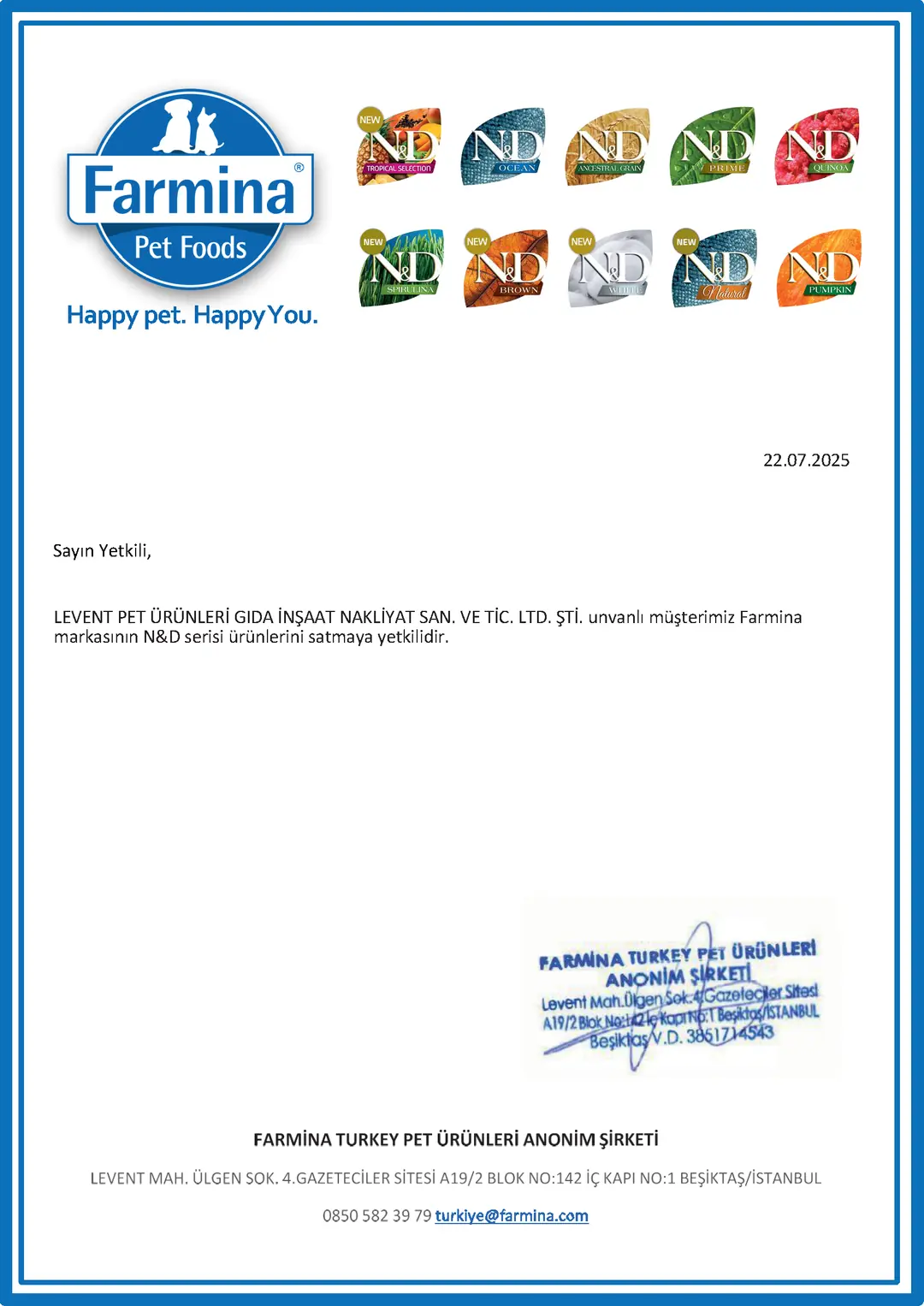 Yetkili Satıcı Belgesi