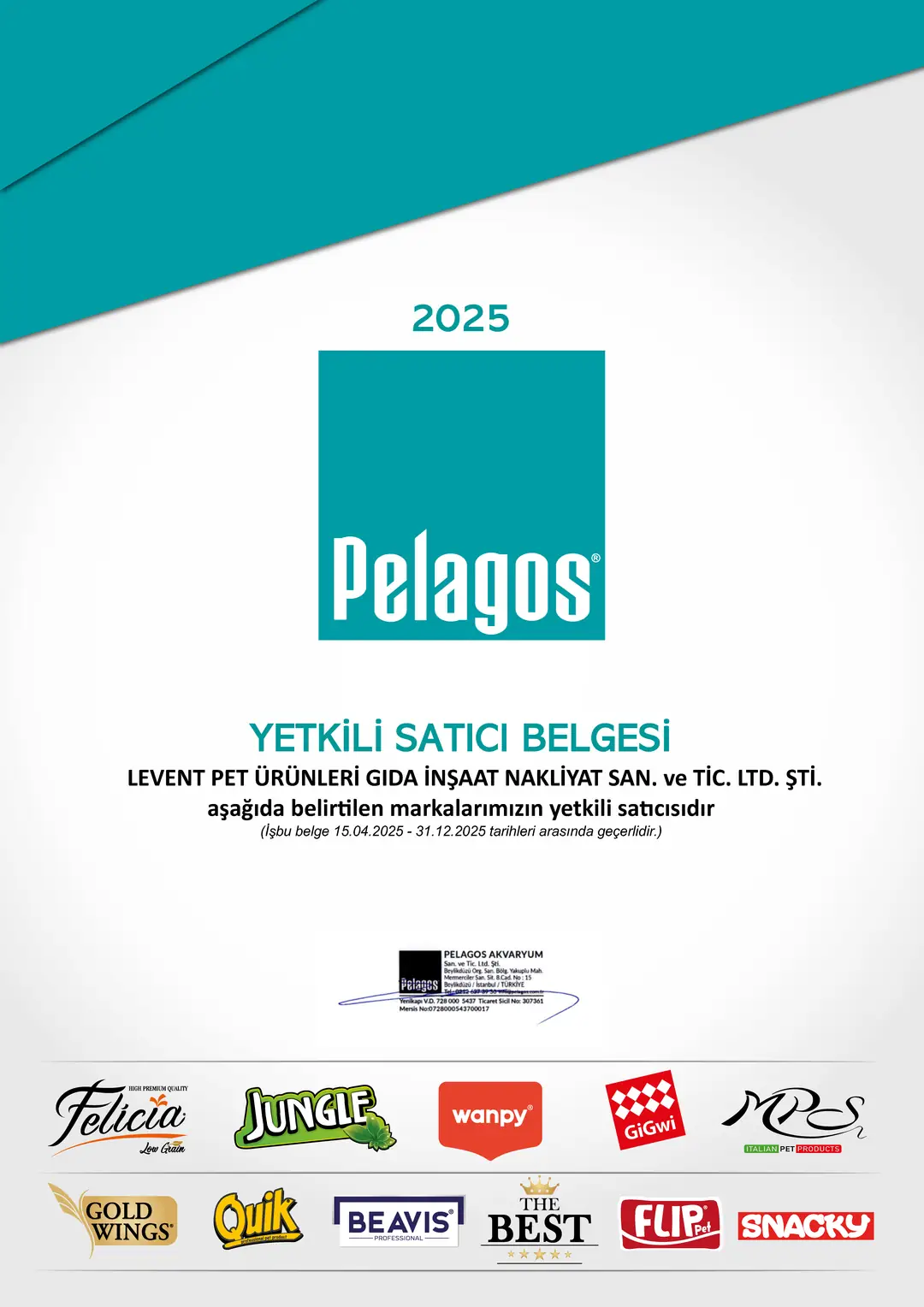 Yetkili Satıcı Belgesi