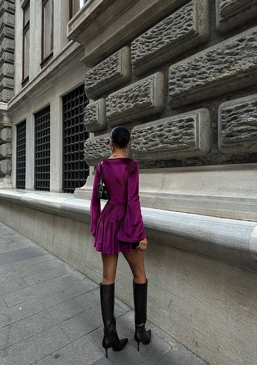 Marella Velvet Elbise