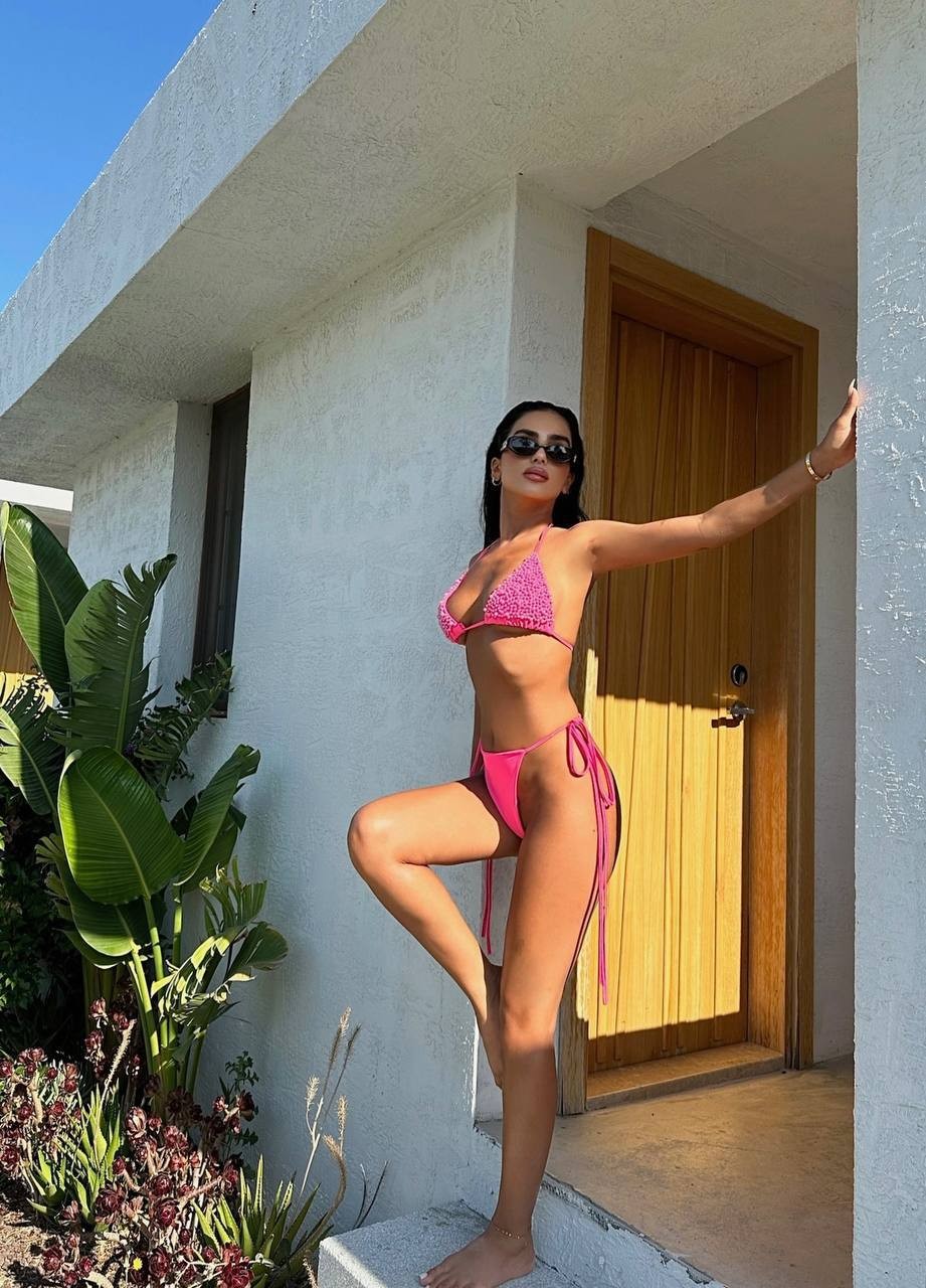 İncili Bikini Takım - Pembe