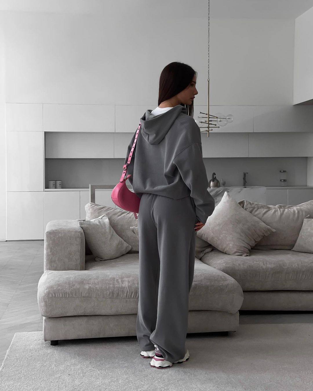 Venedik İkili Takım - Antrasit Gri