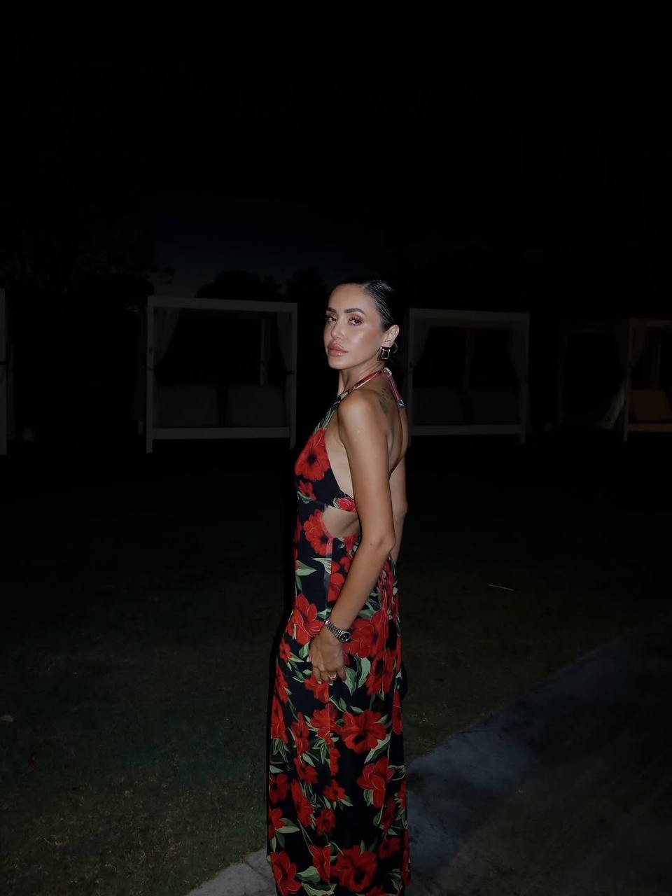 Kristal Kumaş Likralı Elbise