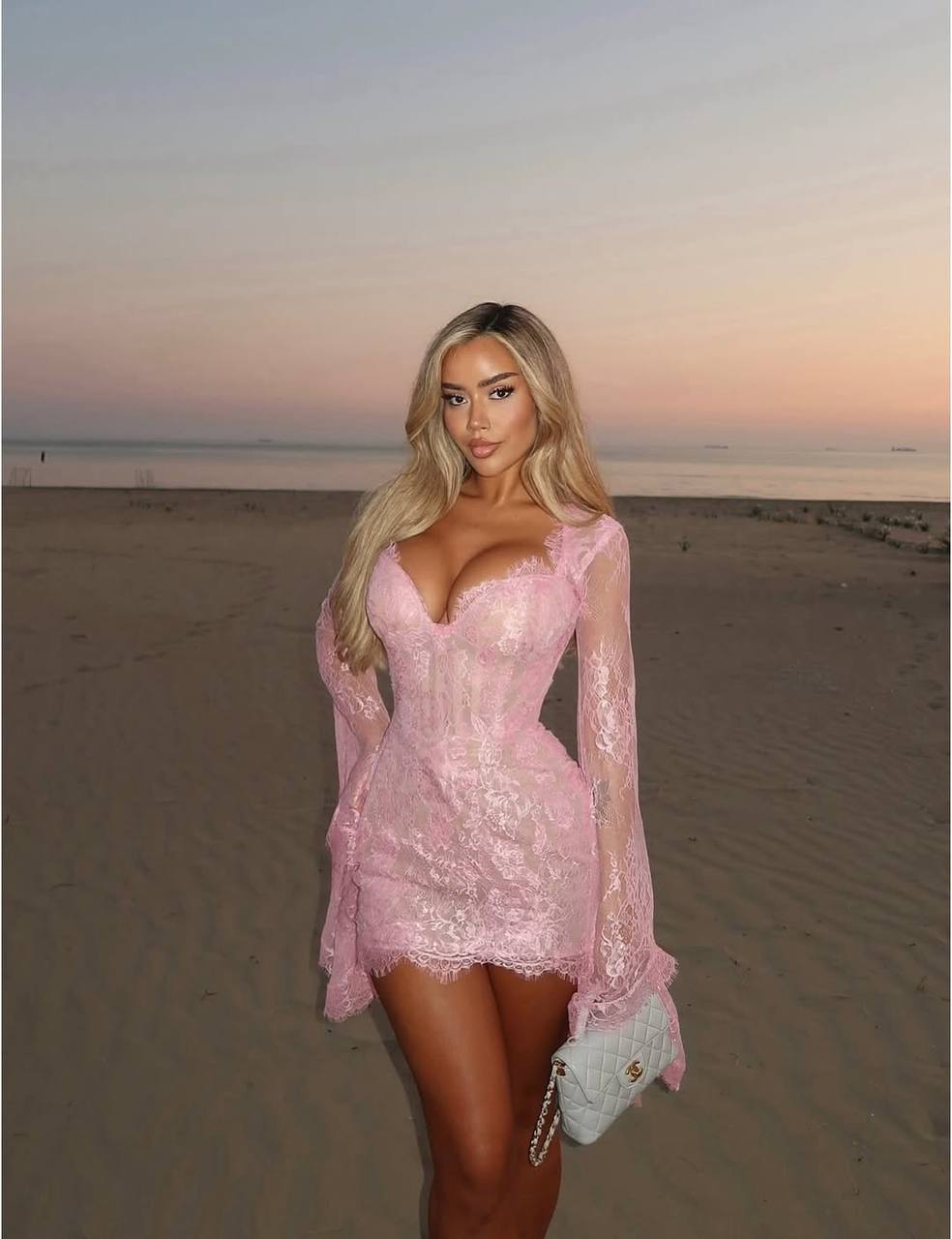 Arlin Özel Tasarım Mini Elbise - Pembe