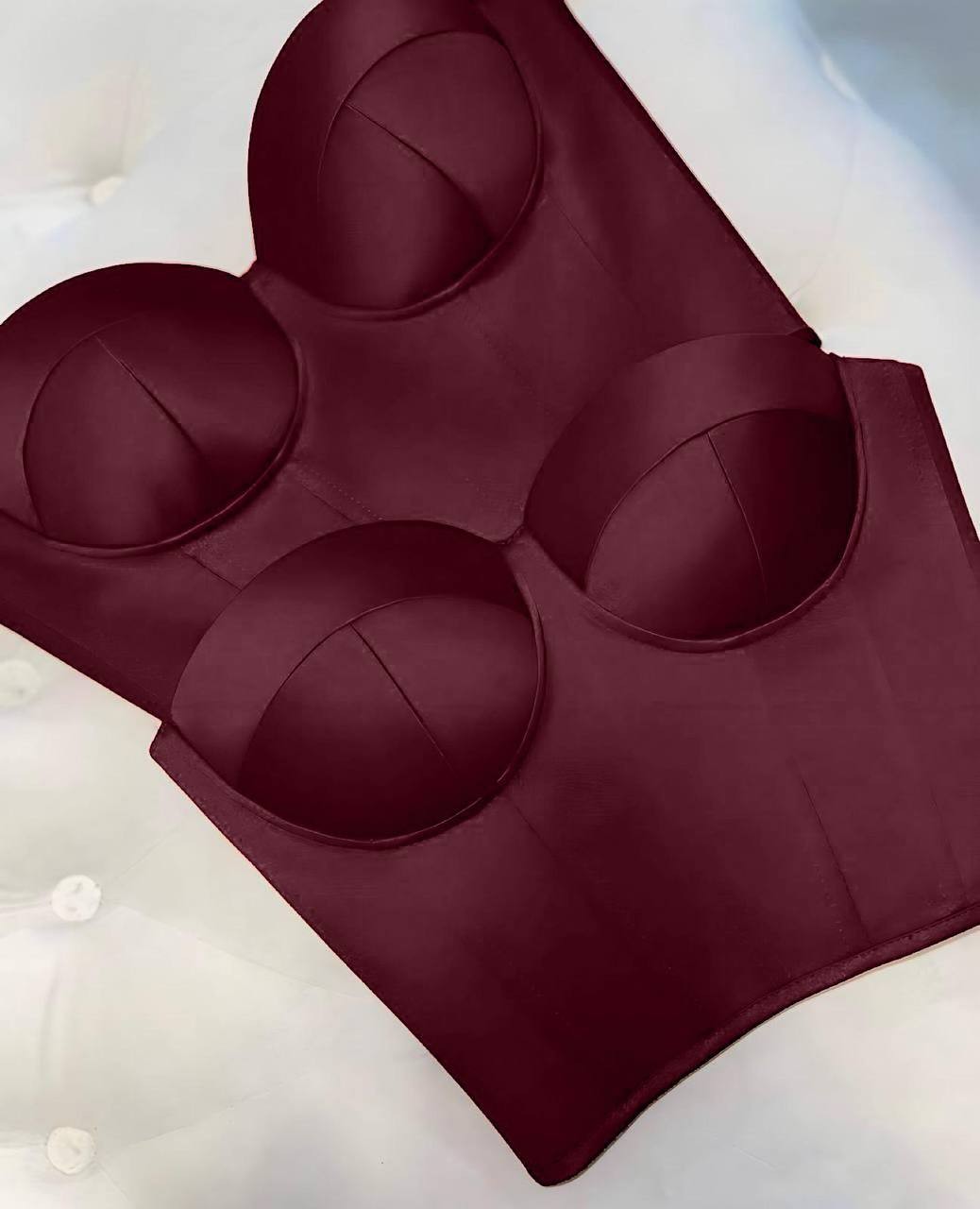 Saten Crop - Bordo