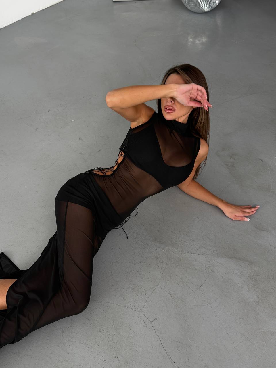 Liora Maxi Elbise - Siyah