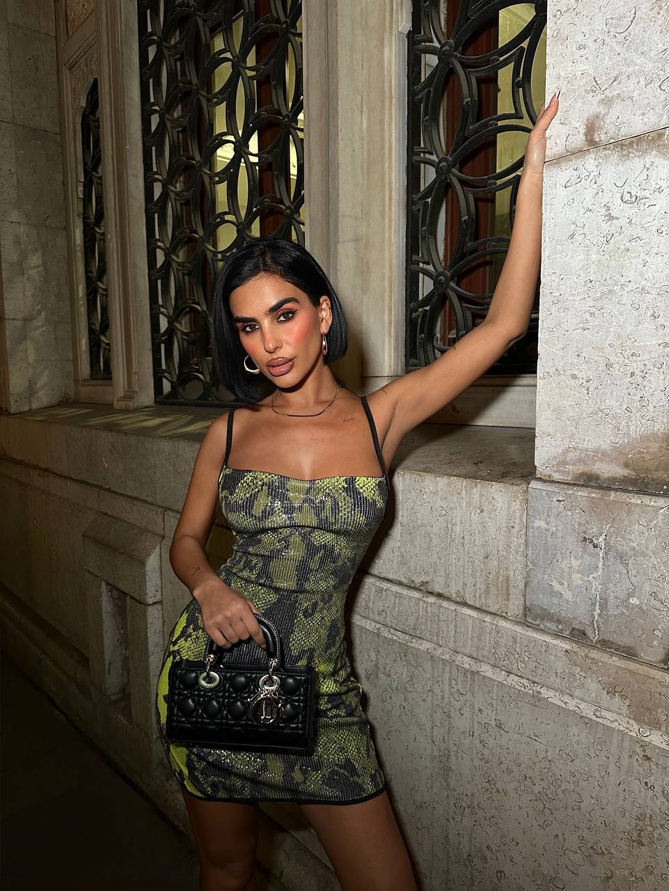 Selviana Payet Elbise - Yılan Desen