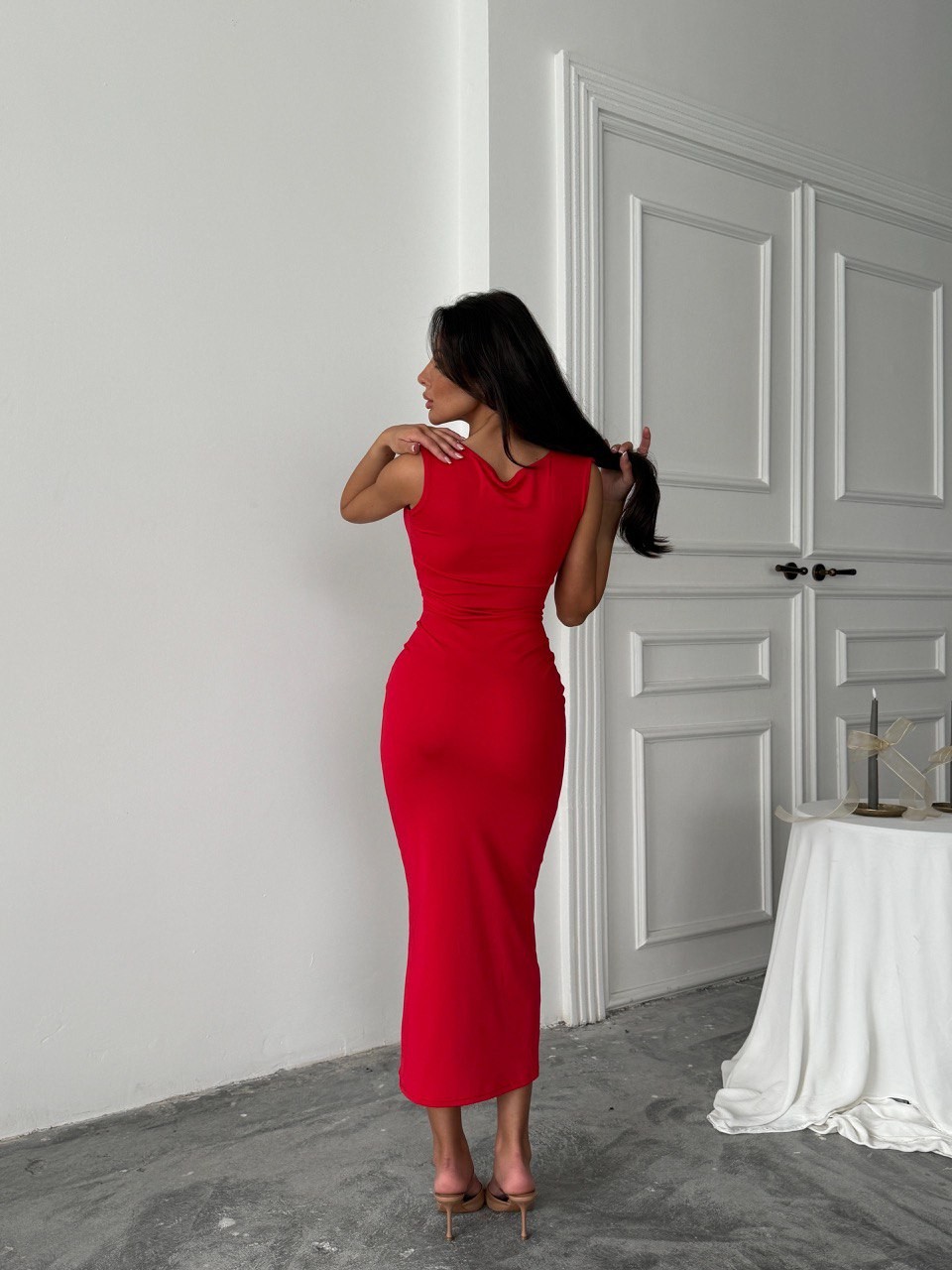 Zara Model Çelik Aksesuarlı Elbise