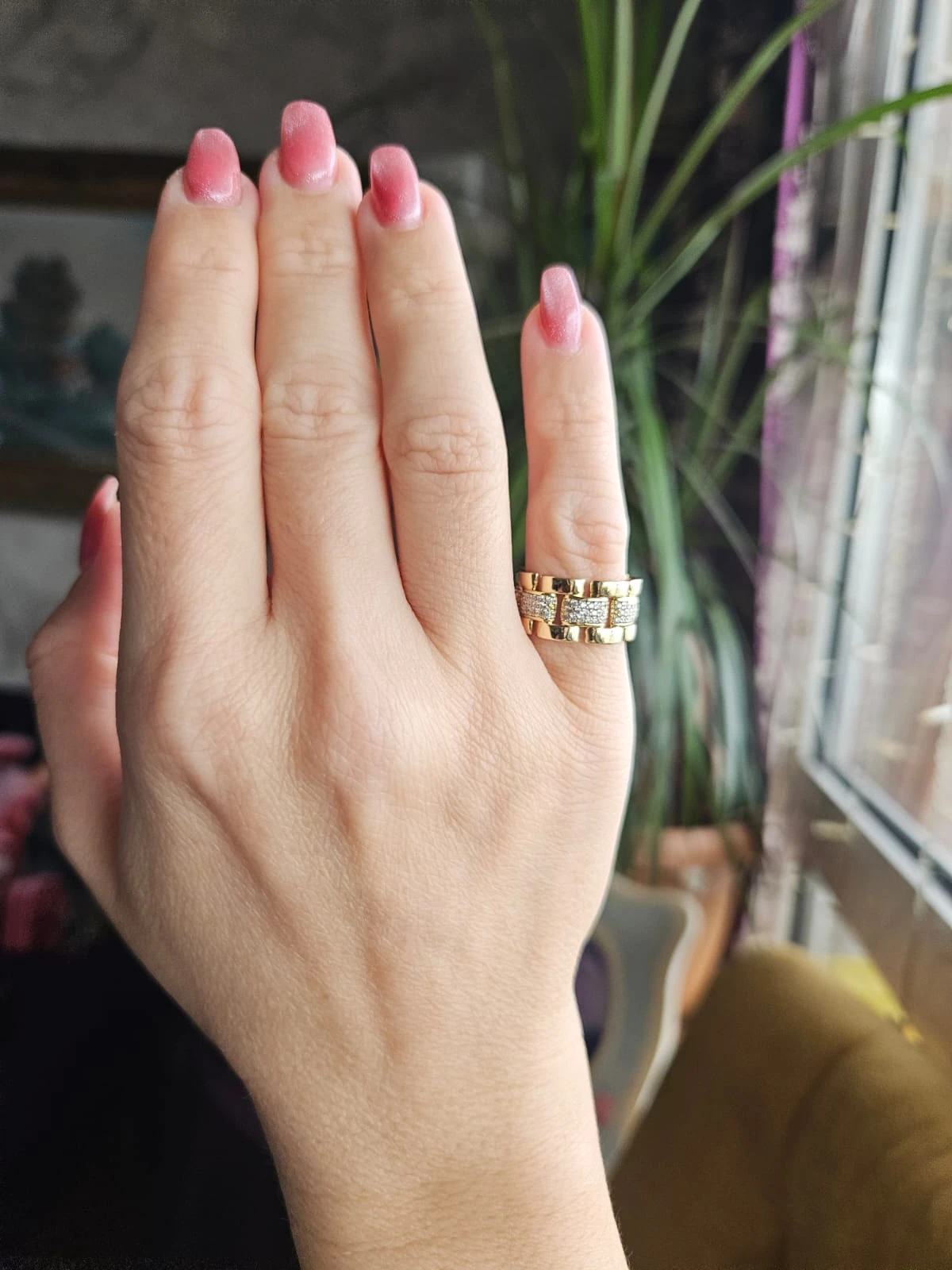 Slowshe-14K Altın Kaplama Orion Yüzük