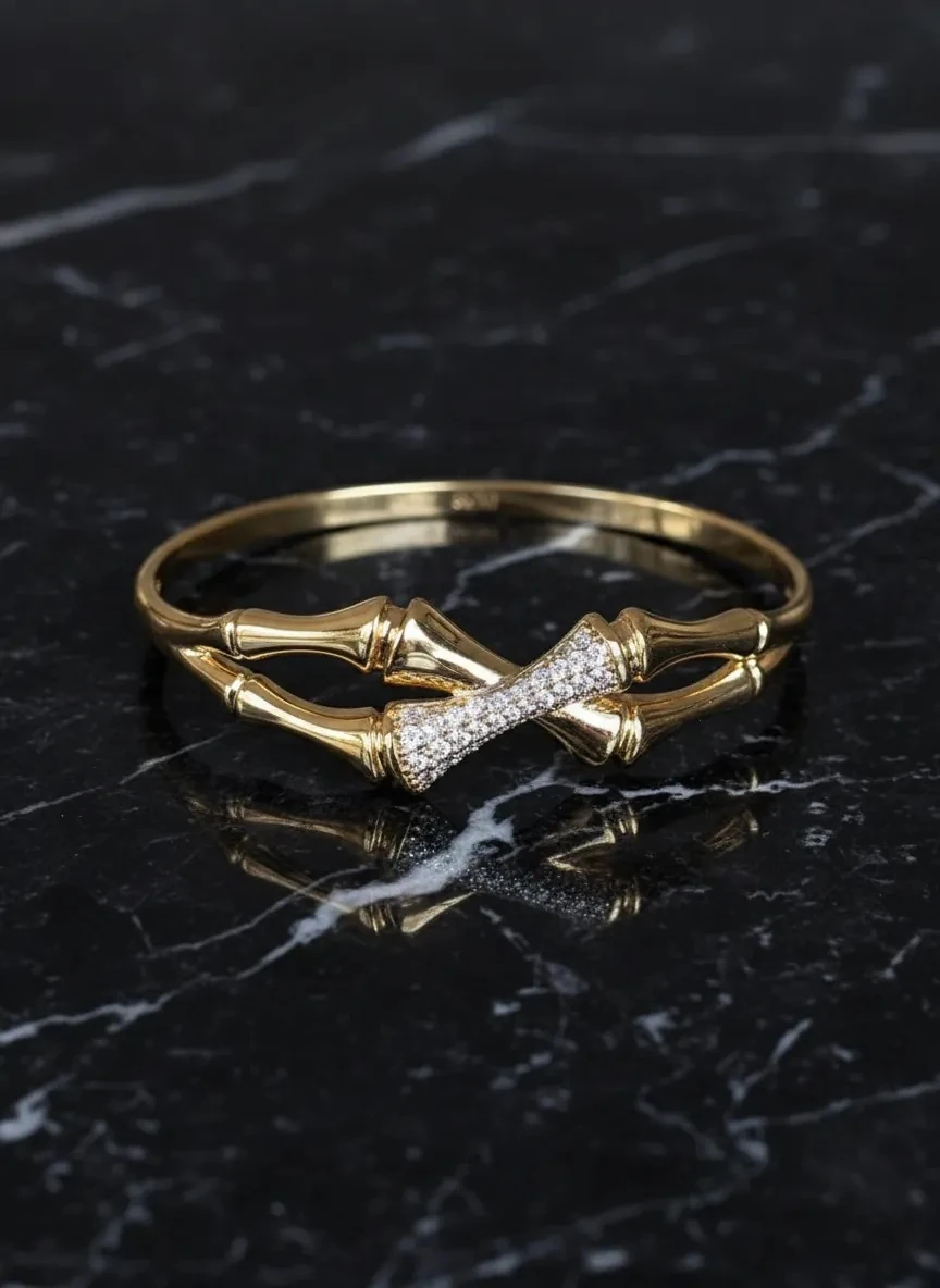 14K GOLD KAPLAMA ÇAPRAZ KELEPÇE