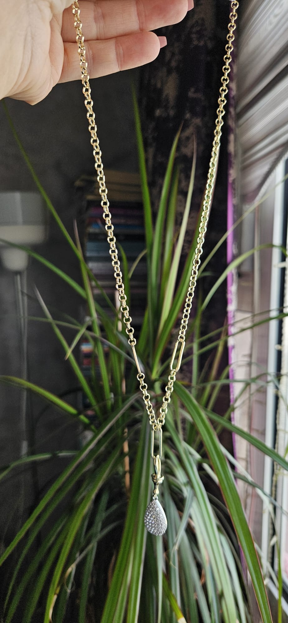 SLOWSHE – 14 K Gold Kaplama DAMLA VIP Kolye (Zincir Uzunluğu: 45 cm)