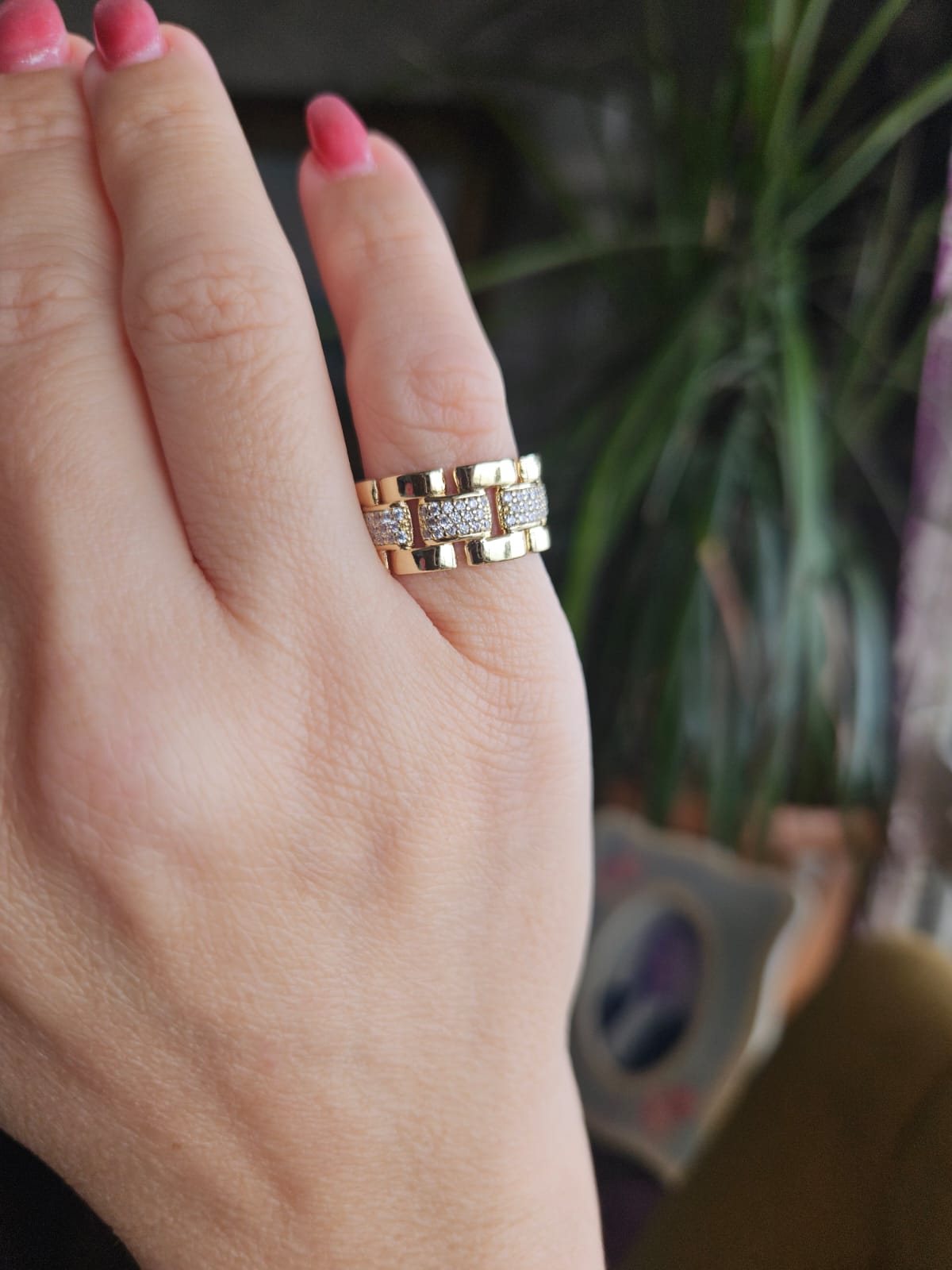 Slowshe-14K Altın Kaplama Orion Yüzük