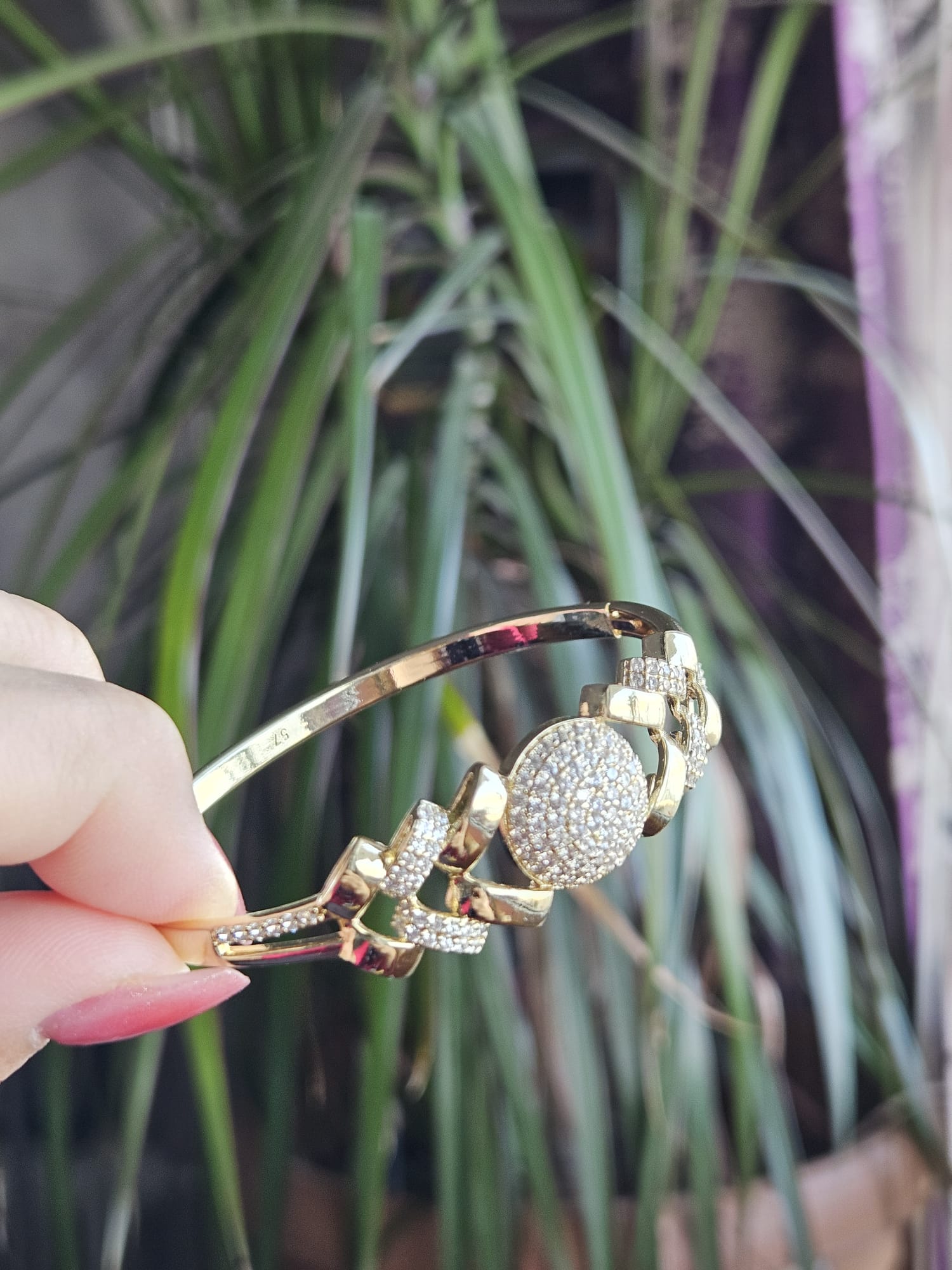 14K GOLD TEK TOP KELEPÇE