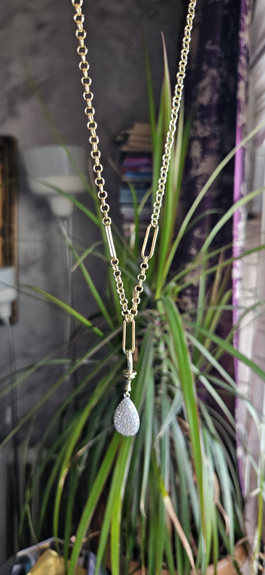 SLOWSHE – 14 K Gold Kaplama DAMLA VIP Kolye (Zincir Uzunluğu: 45 cm)