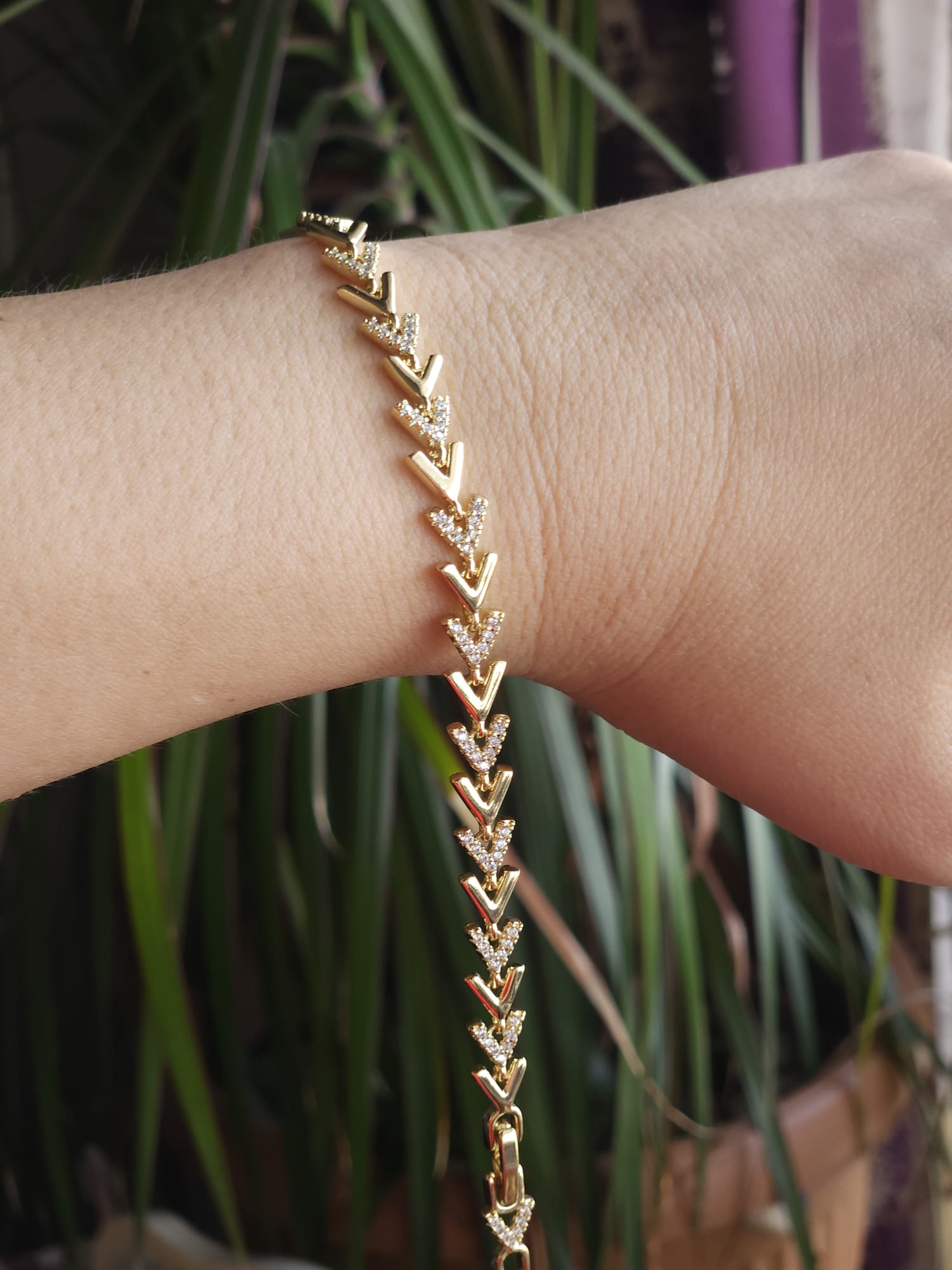 14K Gold Renkli Vip Seri Aşk Oku Bileklik